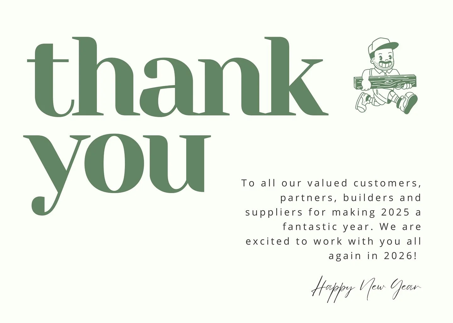 Thank you, and Happy New Year!