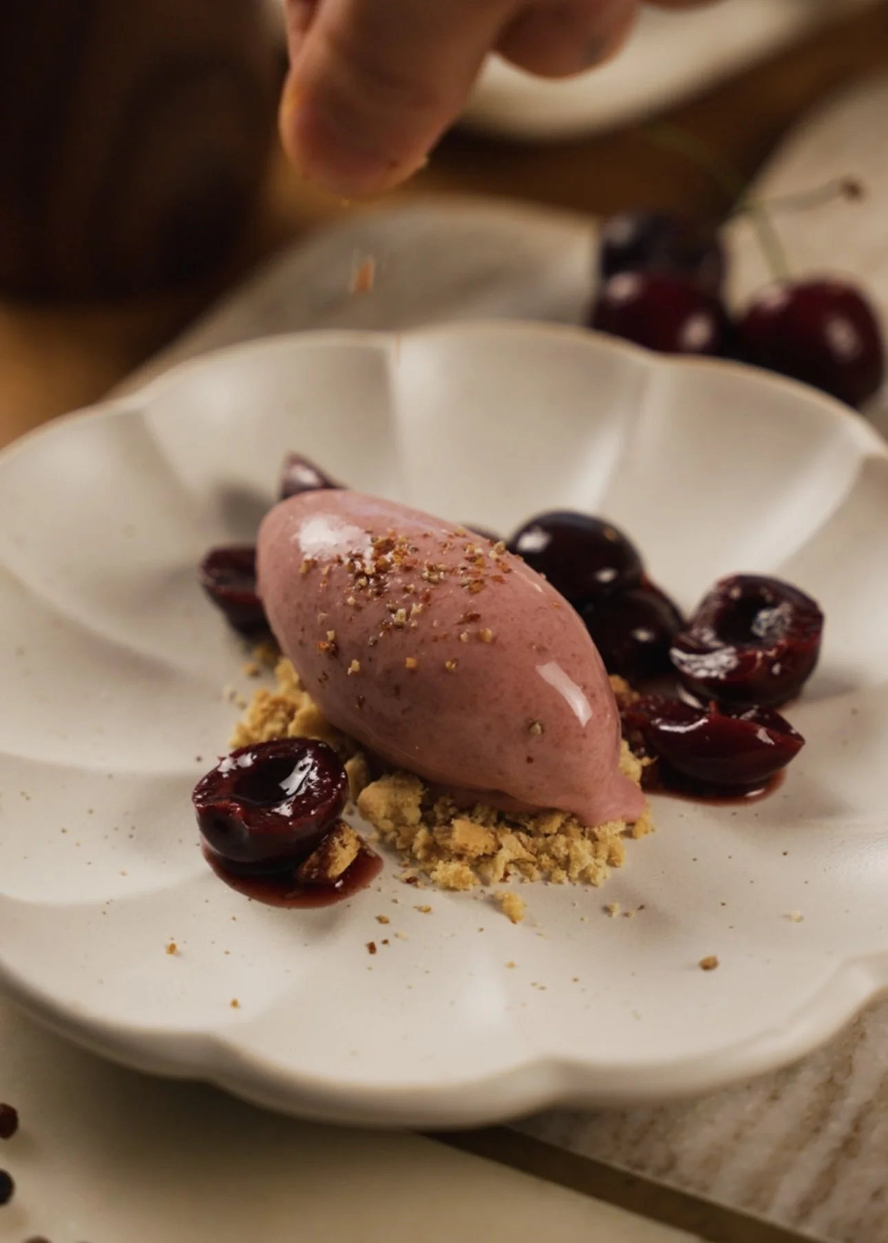 Cherry & Black Pepper Ice Cream