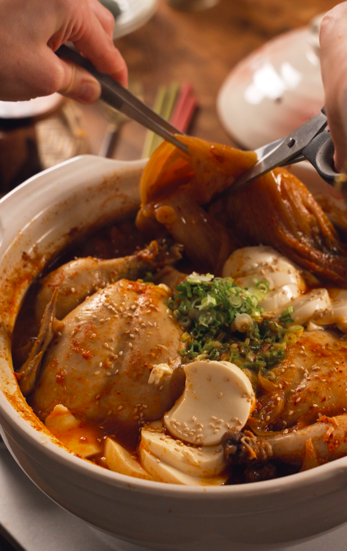 Samgyetang x Kimchi Jjigae