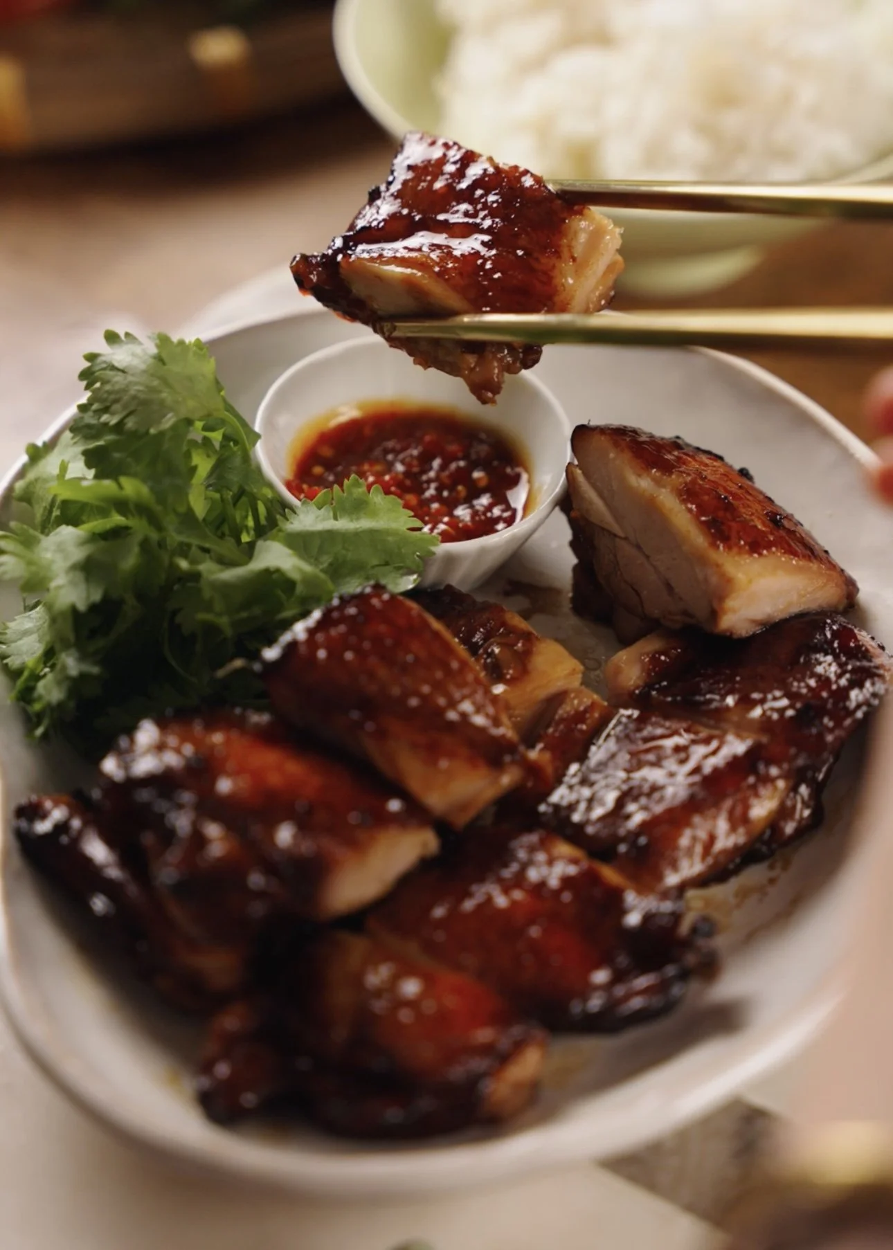 Molasses Lemongrass Chicken Thighs