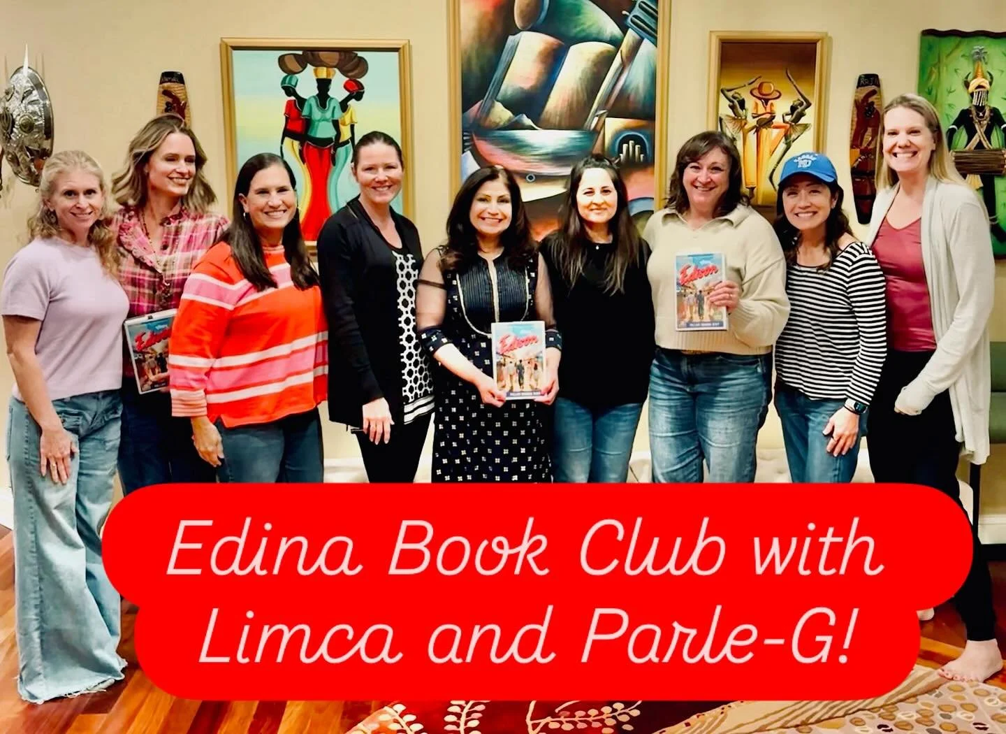 Thank you @amy_m_perk for inviting me to visit your fabulous book group! I so enjoyed meeting this gang of smart, fun ladies and hearing about Korean skin care products and affairs with B-list Bollywood hunks! A special thanks to @kamaggarwal for a t