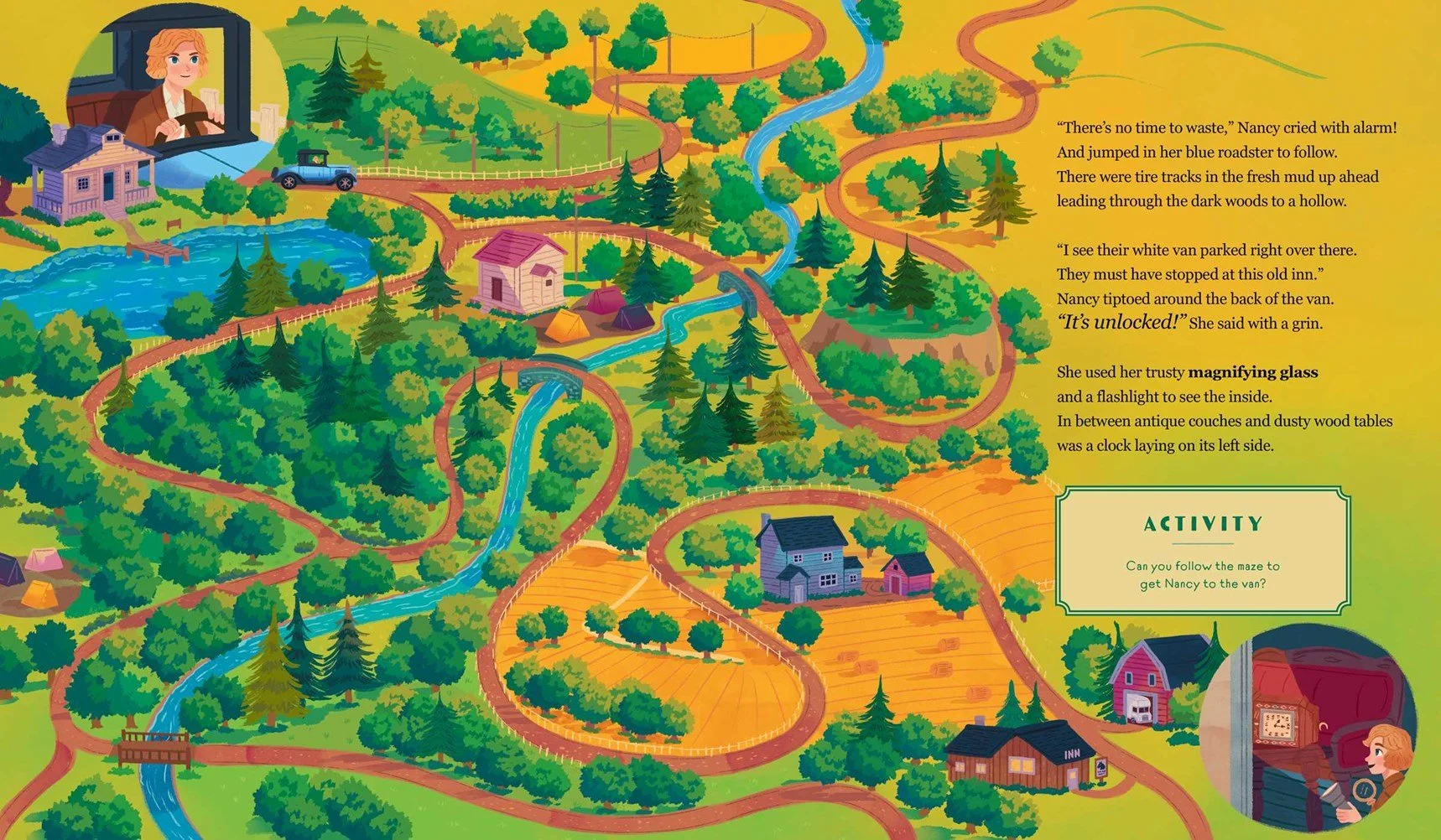 Interior of The Secret of the Old Clock