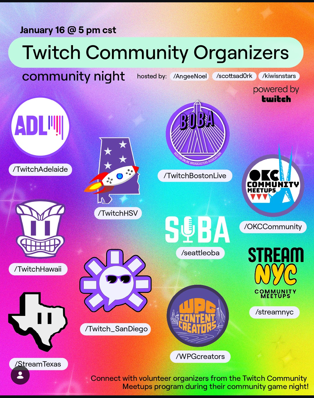Meet your Organizers stream!