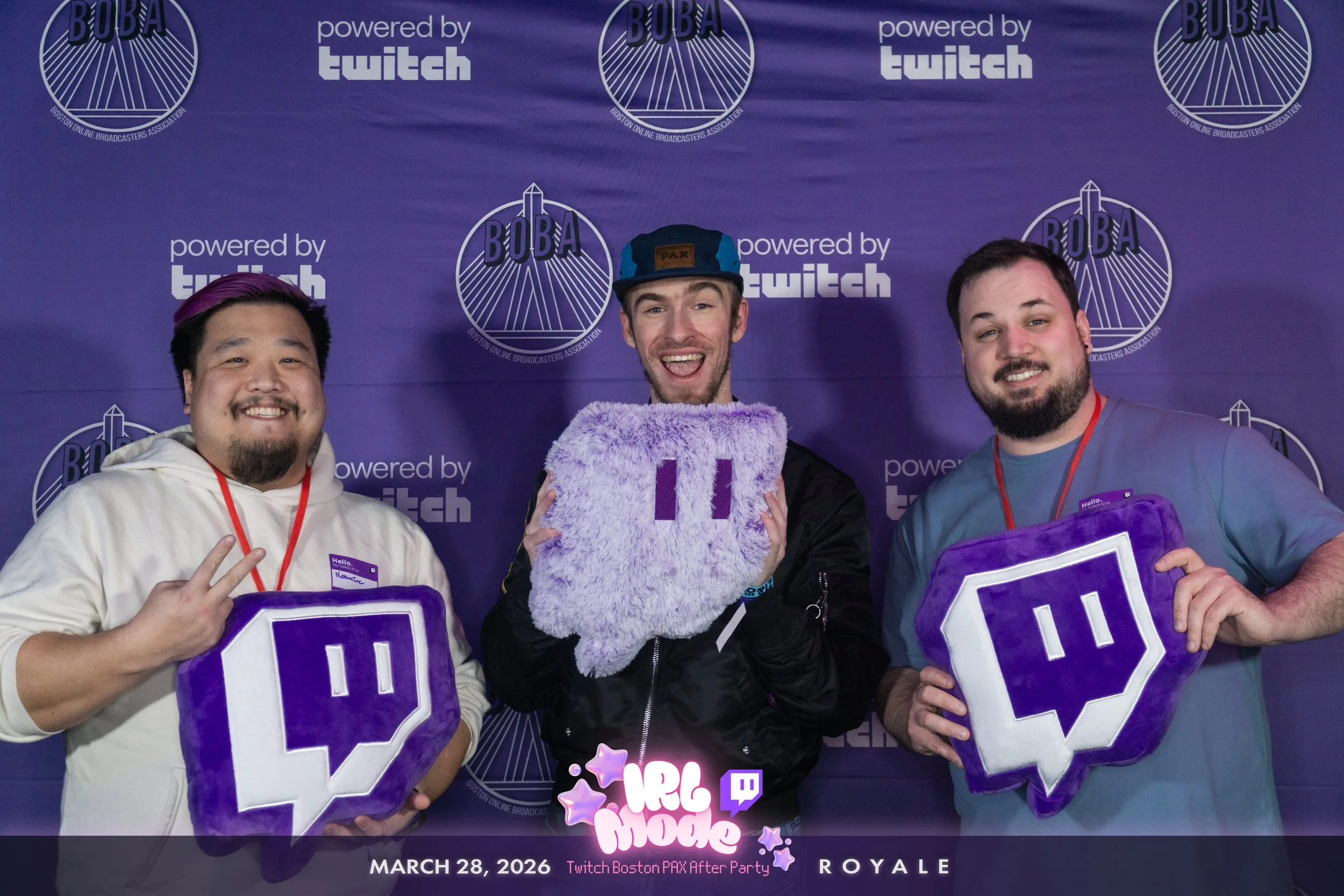 IRL Mode Photo Booth Pics 📷 — Boston Online Broadcasters Association