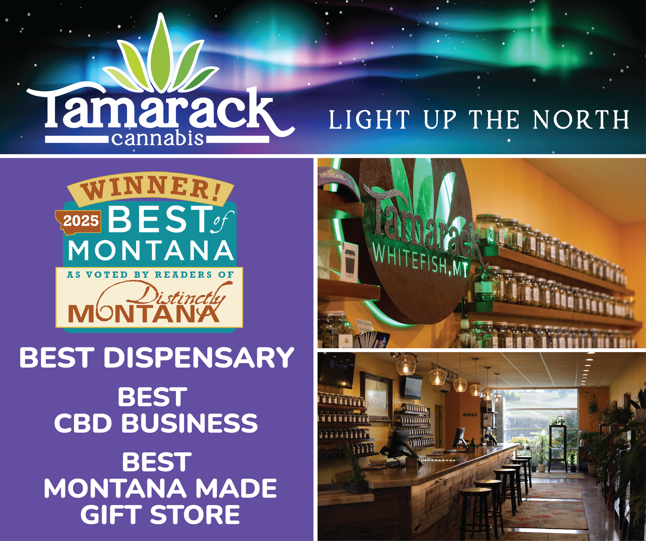 Tamarack Cannabis Wins “Best Dispensary in Montana” Title for Third Year in a Row