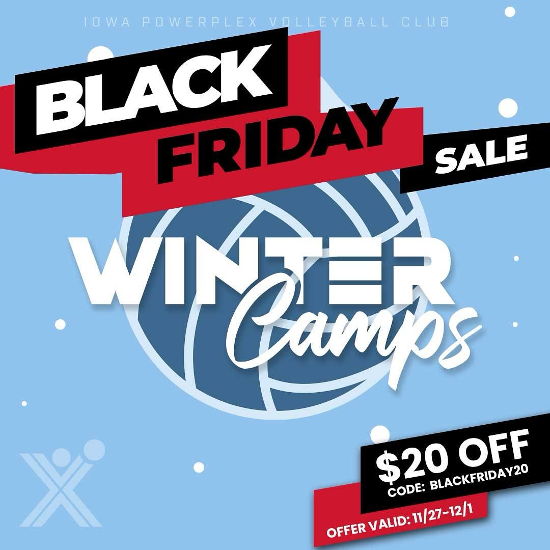 BLACK FRIDAY SPECIAL 🥳

$20 off any winter camp when you use the code: BLACKFRIDAY20 

Valid 11/27 - 12/1!