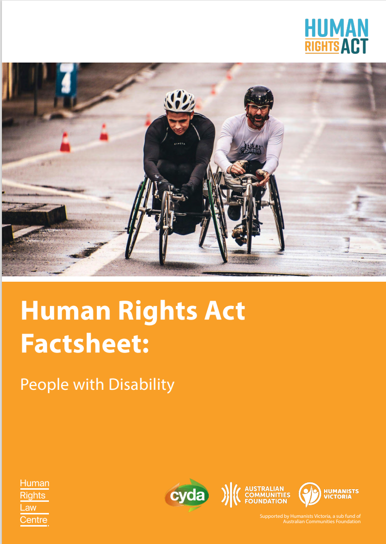 People with disability factsheet