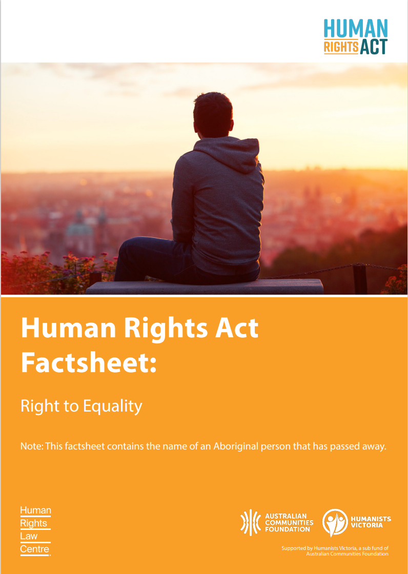 Right to equality factsheet