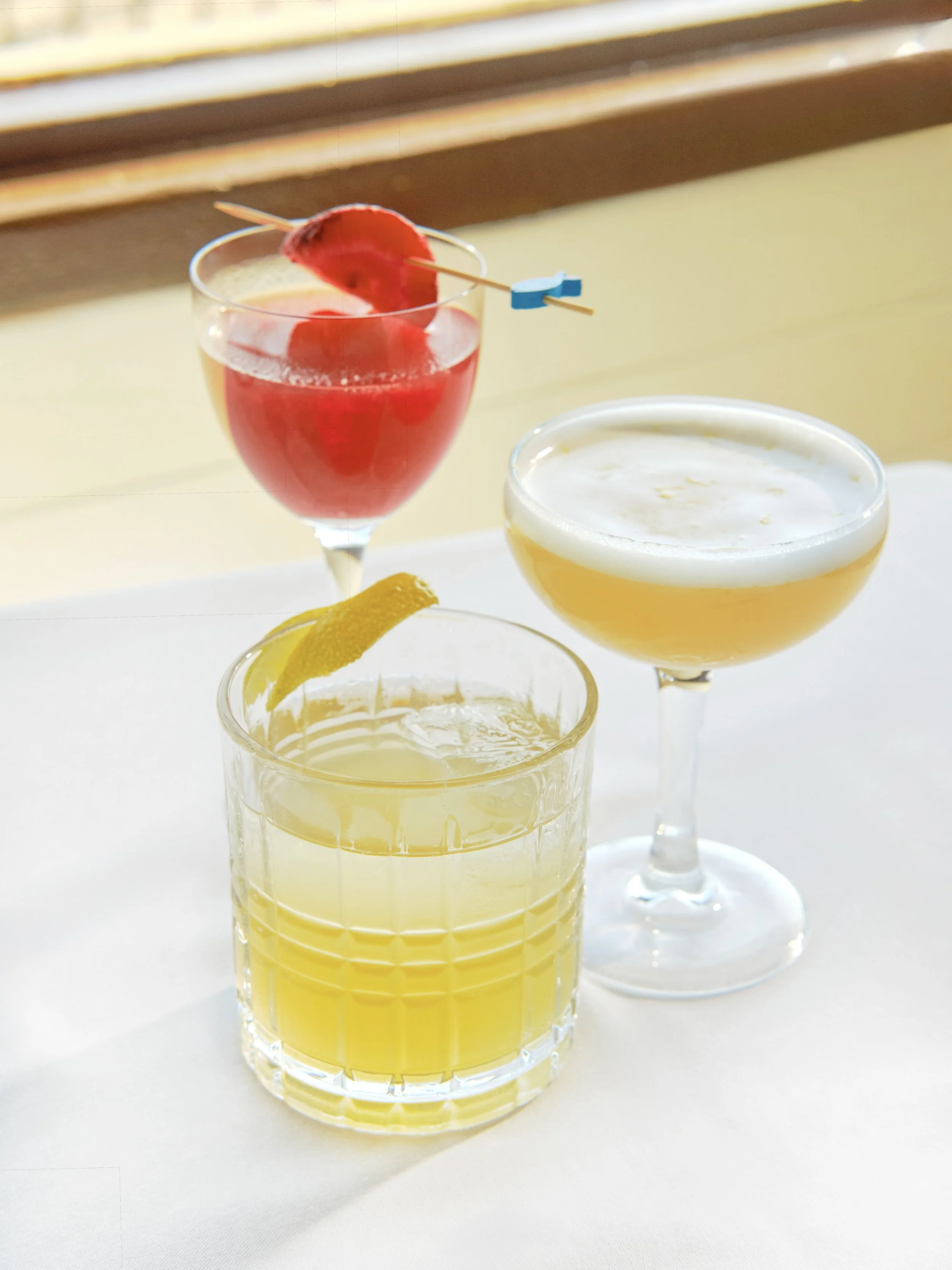 trio of spring cocktails