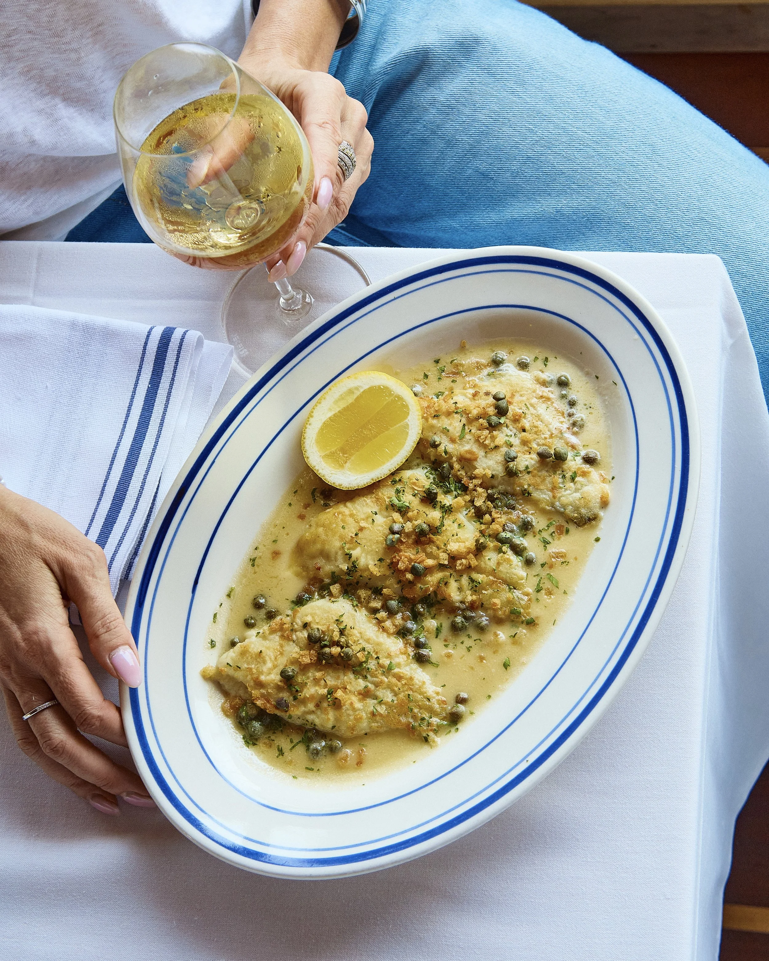 Sand Dabs with Caper, Lemon, and Butter