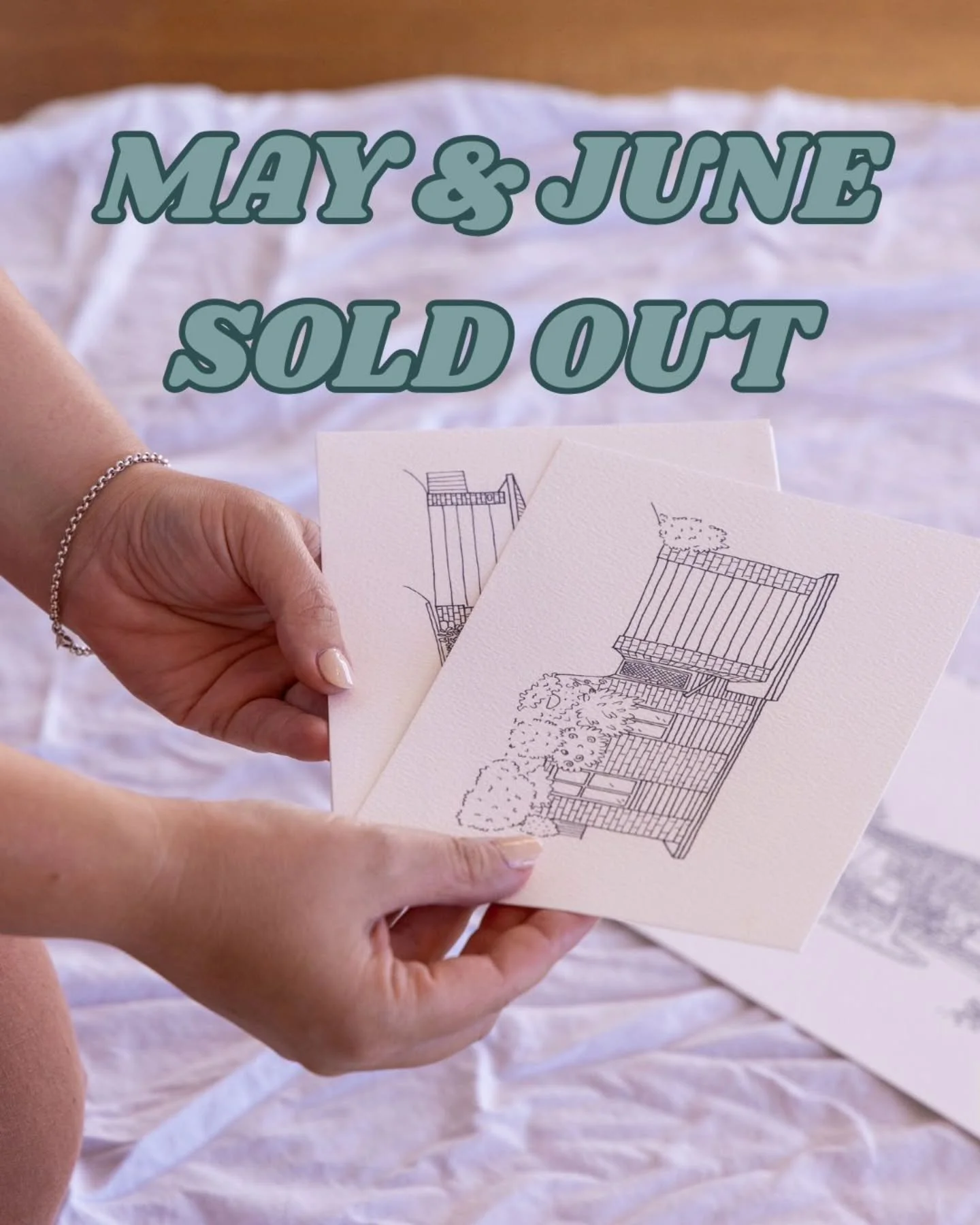 🌊🌞 Update from the studio....

🏡 May + June house portraits are all booked up! There's some gorgeous orders from Tassie, Queensland, New South Wales and Western Australia! 

🌿 July is nearly gone too, just two spots left, and August is slowly fil