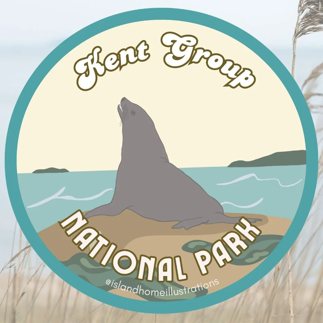 Kent Group National Park- Bumper Sticker — Island Home Illustrations