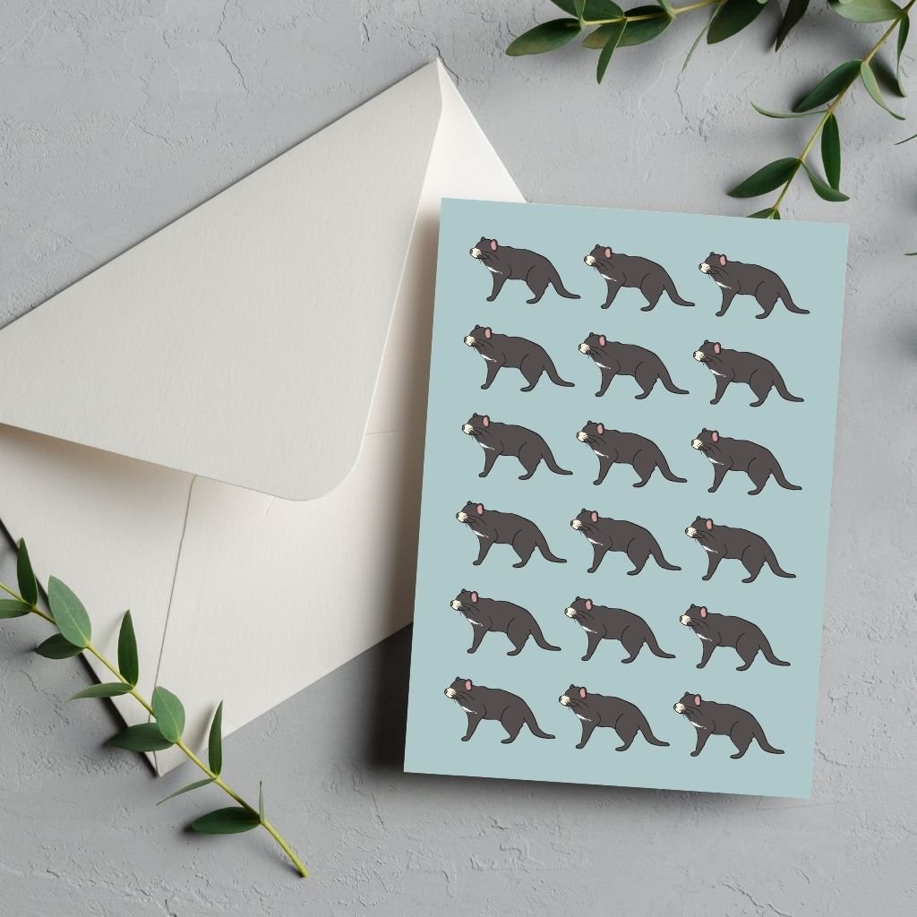 Greeting Card:  Tassie Devil