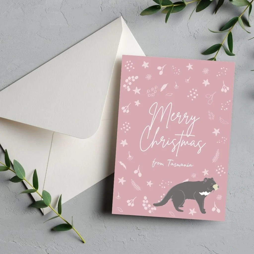 Greeting Card: Merry Christmas from Tas