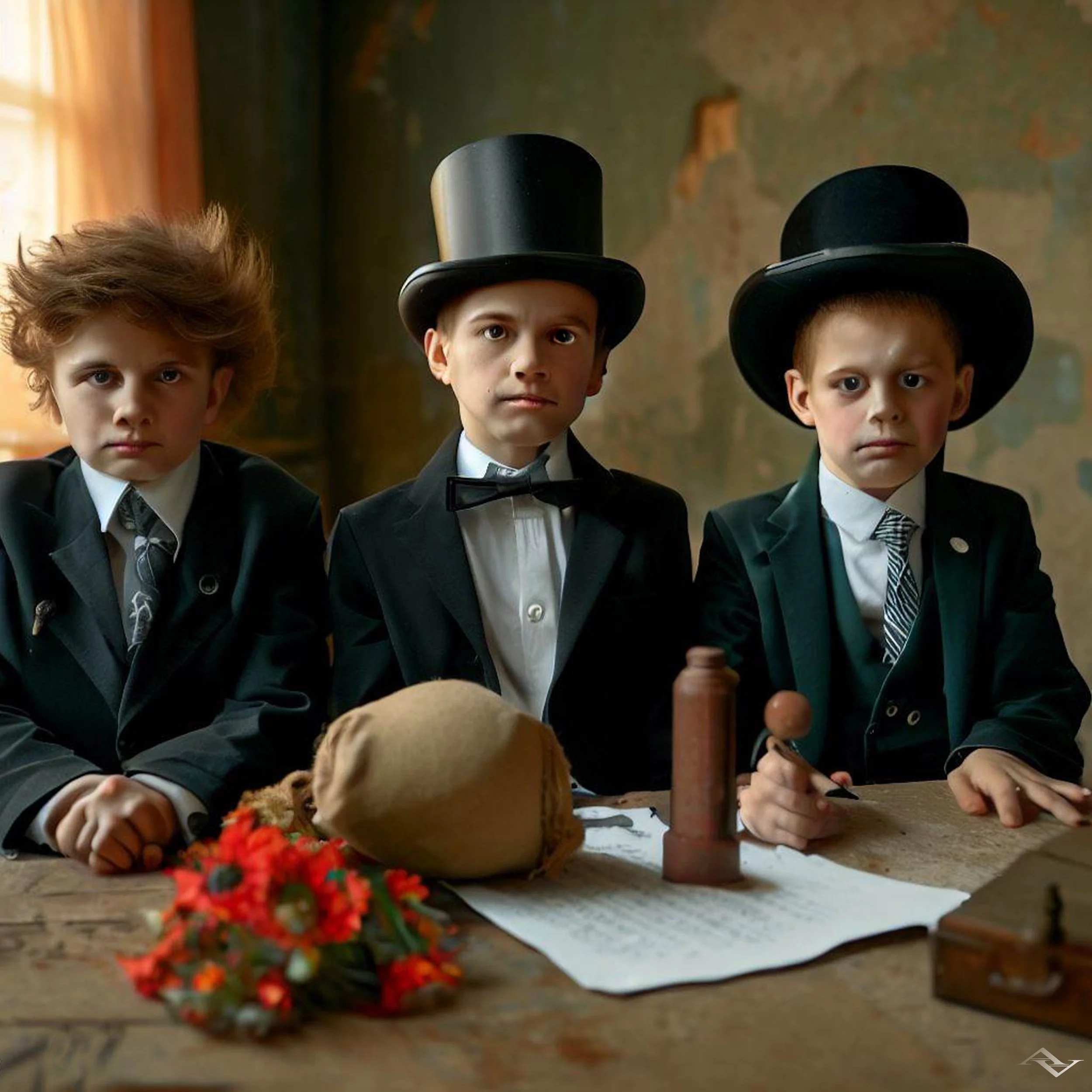 AA-AI ART - THREE DESK KIDS 2.jpg