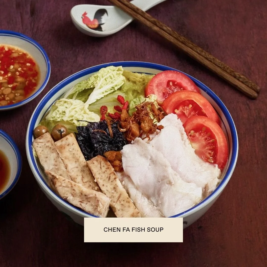 CHEN FA FISH SOUP&mdash;

Chen Fa Fish Soup serves comforting Teochew-style fish soup made with fresh fish, a light yet flavourful broth, and simple, quality ingredients. A satisfying local favourite for anyone craving a wholesome and nutritious bowl