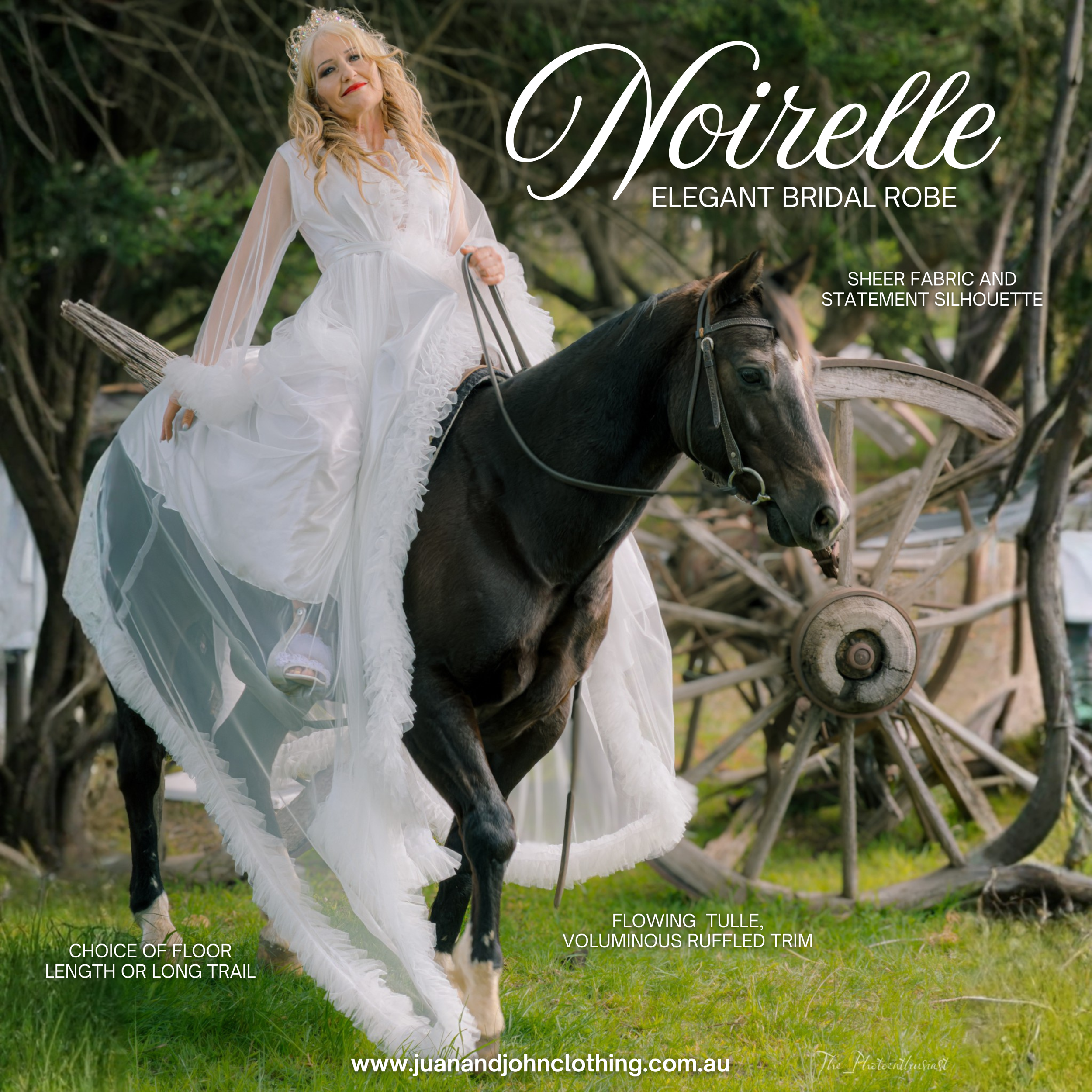 Noirelle Elegant Bridal Robe