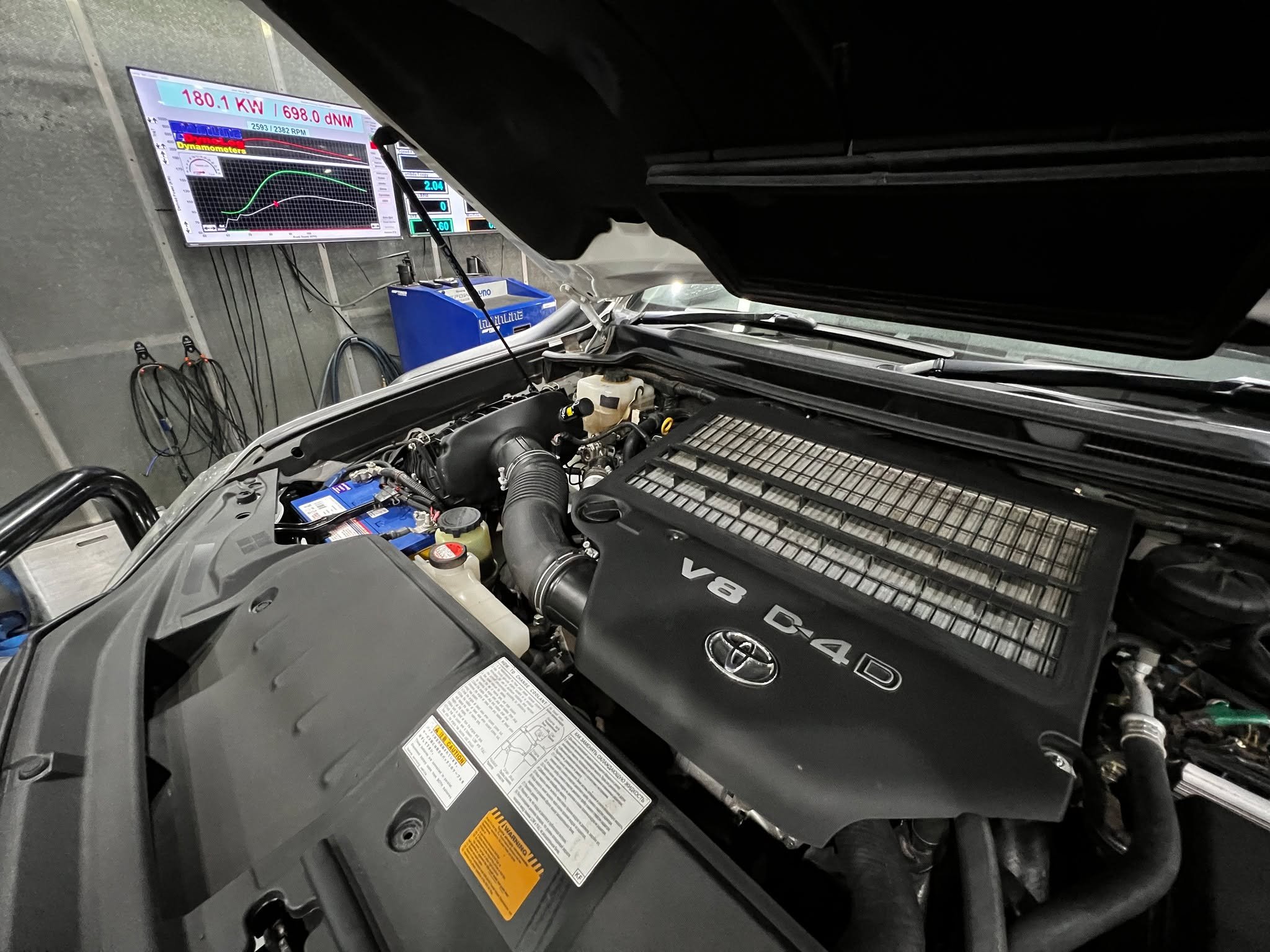 Some more 200 Series Upgrades rolling through. This beast received a exhaust and our full engine and transmission calibration. If you're looking for nothing but the best for your Toyota, with real in house calibrations, we have the ultimate solutions