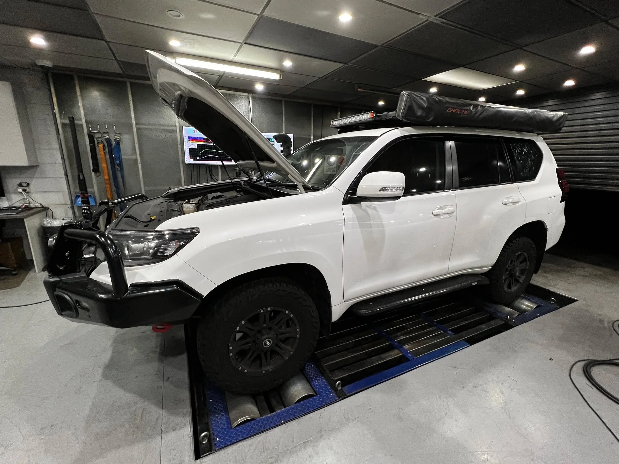 Not seeing double, just another 150 prado getting a @Just Autos custom calibration. The underwhelming power delivery from these vehicles are the reason we see so many come through the dyno room for a transformation. We generally see gains of around 6