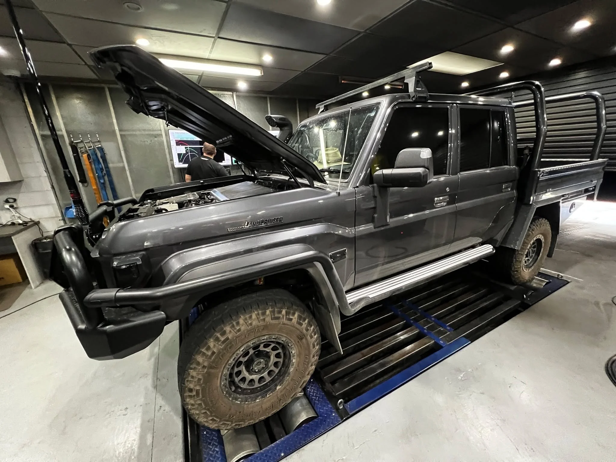 Quick power run and data log check for this 79 series. Previously tuned by a car park flash, Josh got to work calibrating a custom dyno tune for this beast. results speak for themself. 30kw gains at the wheels and over 100 additional nm of torque, it