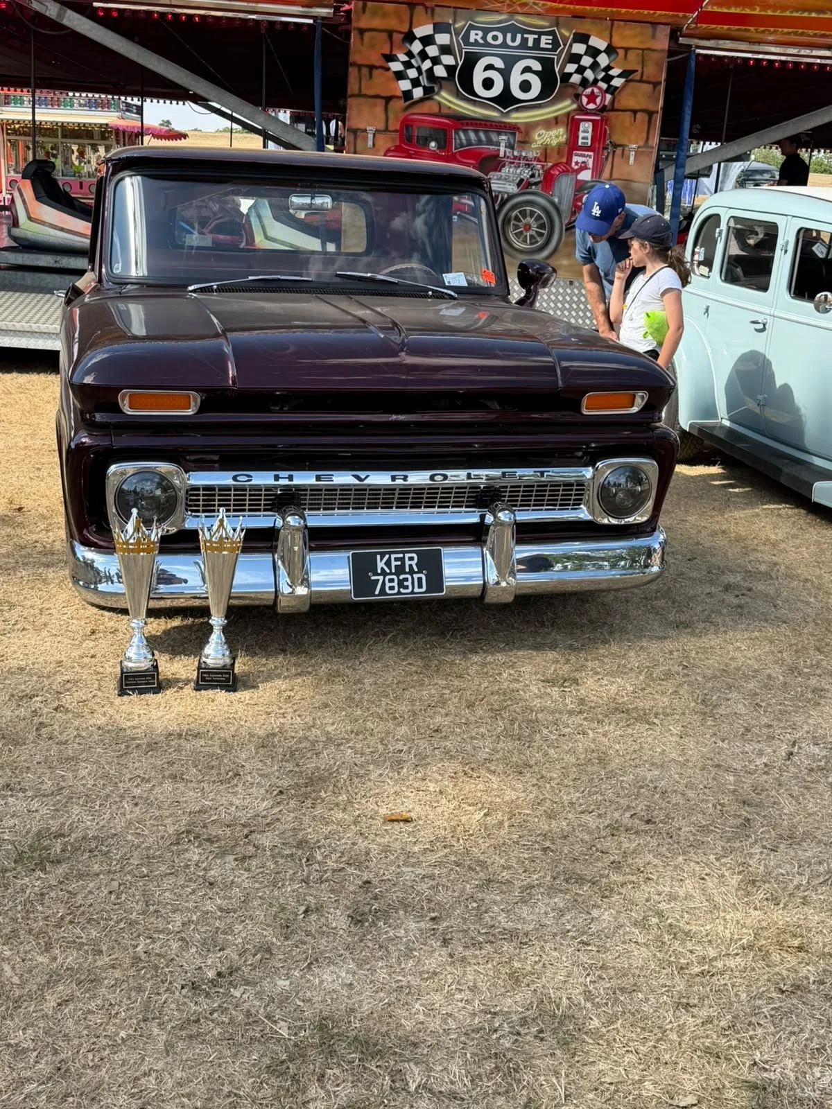 C10 hotrod restomod at show