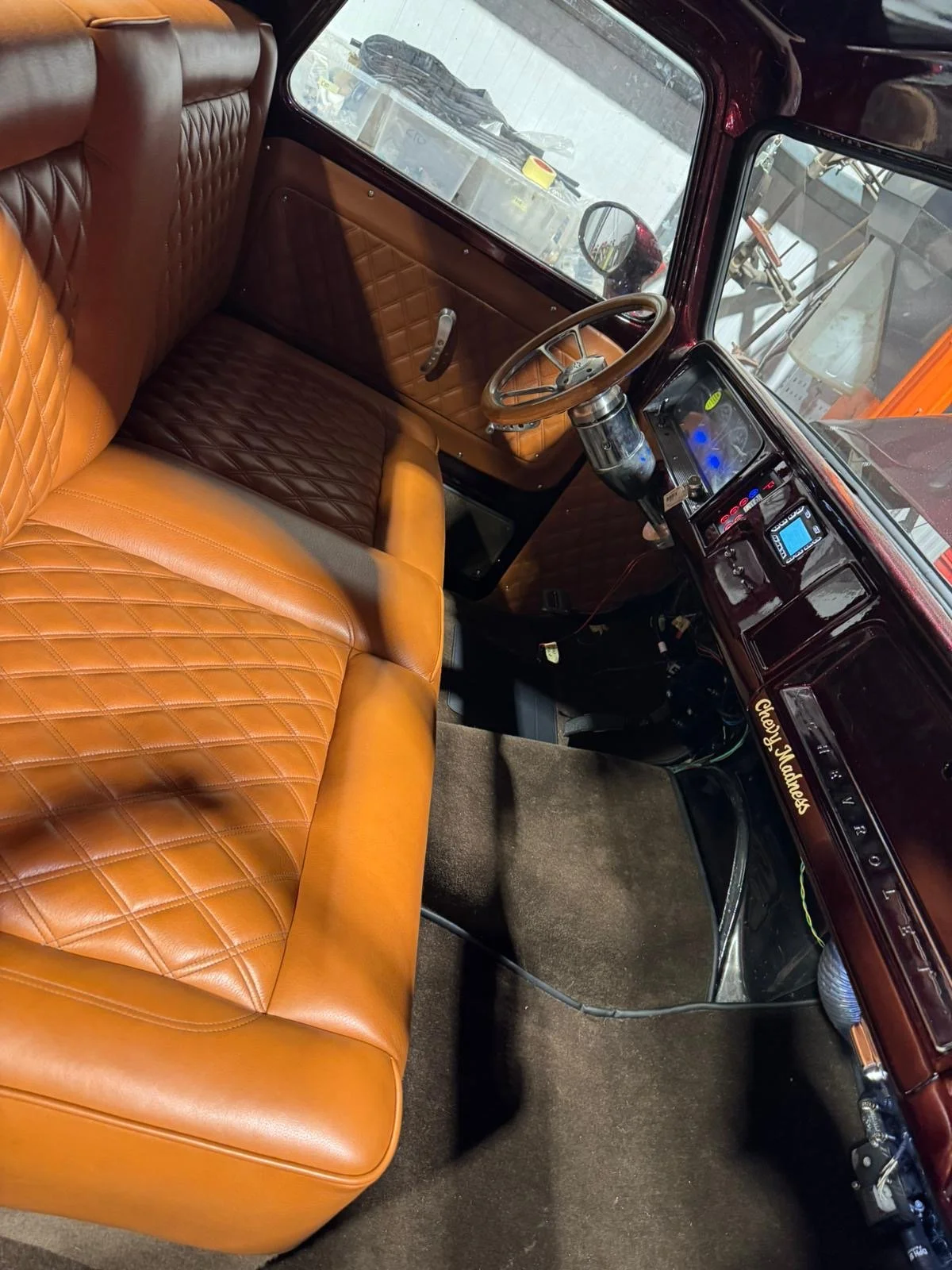 C10 custom caramel leather interior