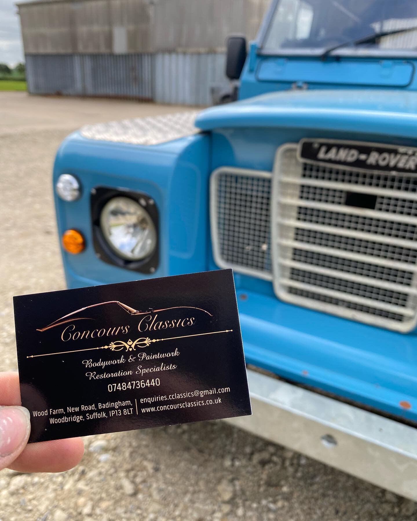 New Business cards in! 

Featuring our gorgeous little Series 3 Landrover in the background our new 
business cards really fit in, check them out! 

#landroverseries3 #landrover #series3 #landroverrestoration