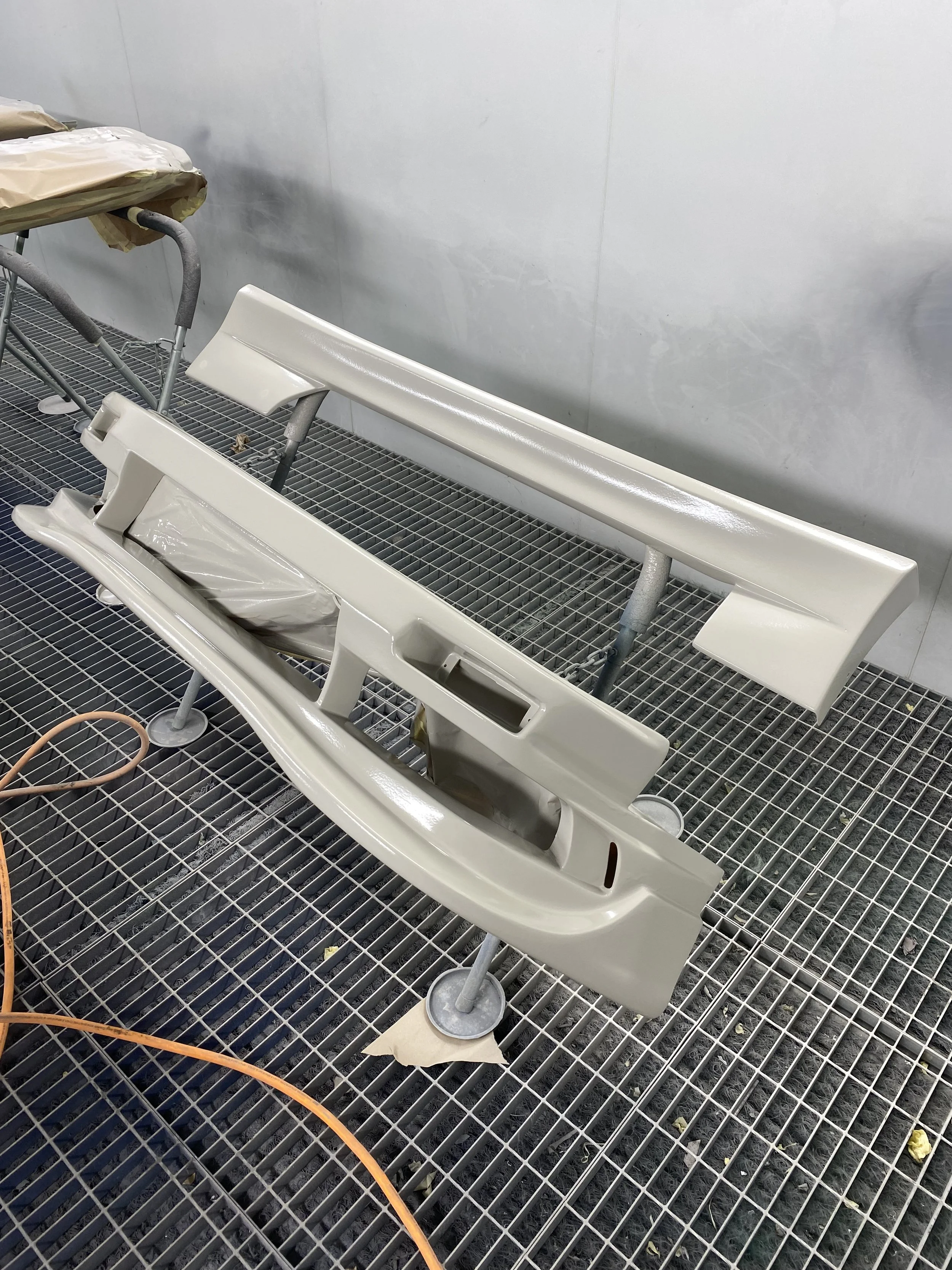 Nissan PS13 widebody fibreglass bodykit preparation and custom bodywork at Concours Classics