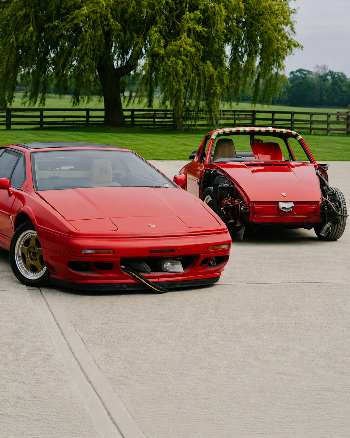 Porsche 911 and Lotus Esprit