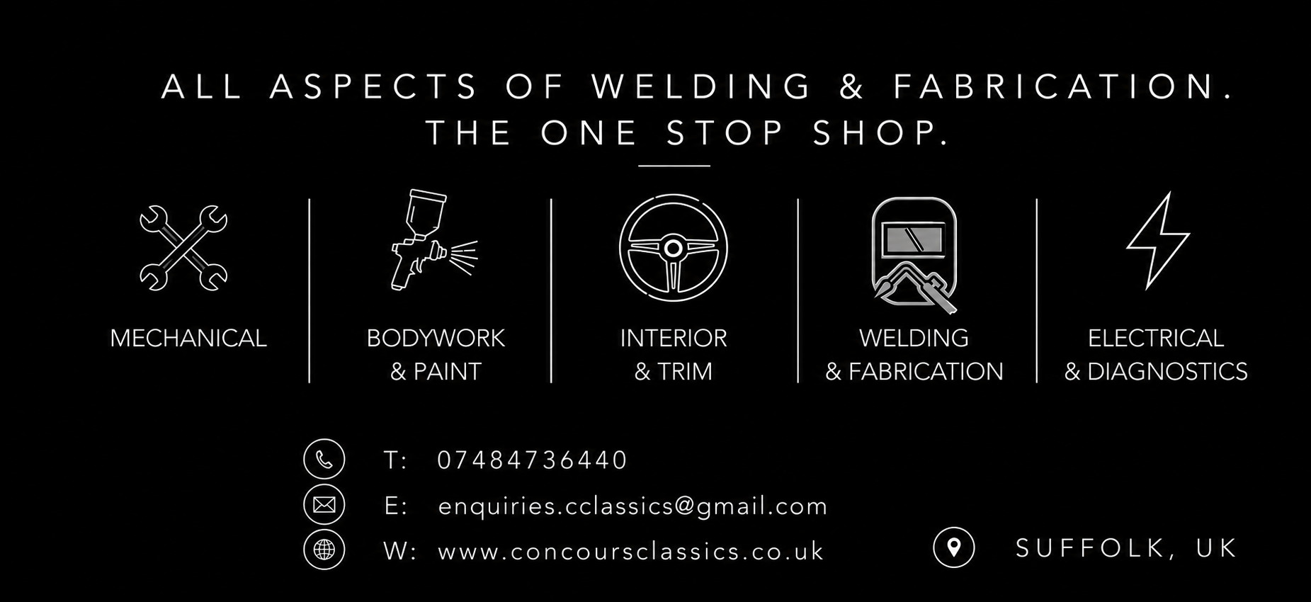 Concours Classics Services Suffolk uk