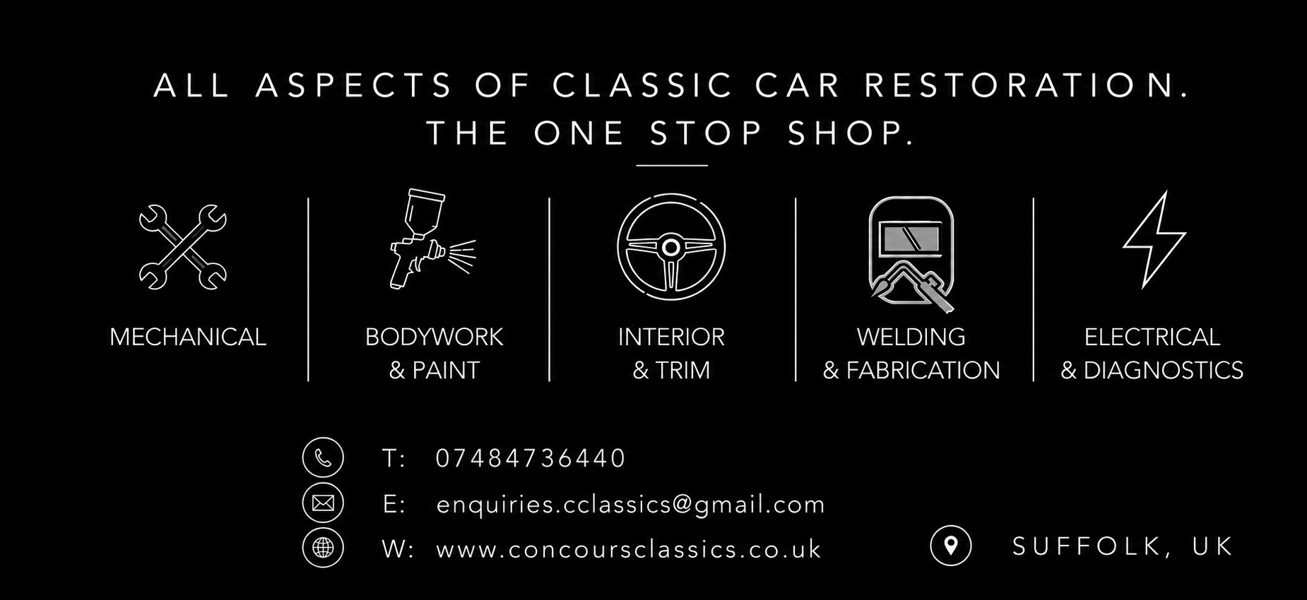 concours classics one stop classic car restoration shop east anglia