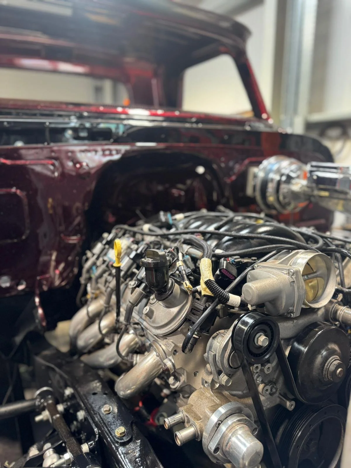 Chevrolet C10 restomod with LS3 V8 Engine swap at concours classics