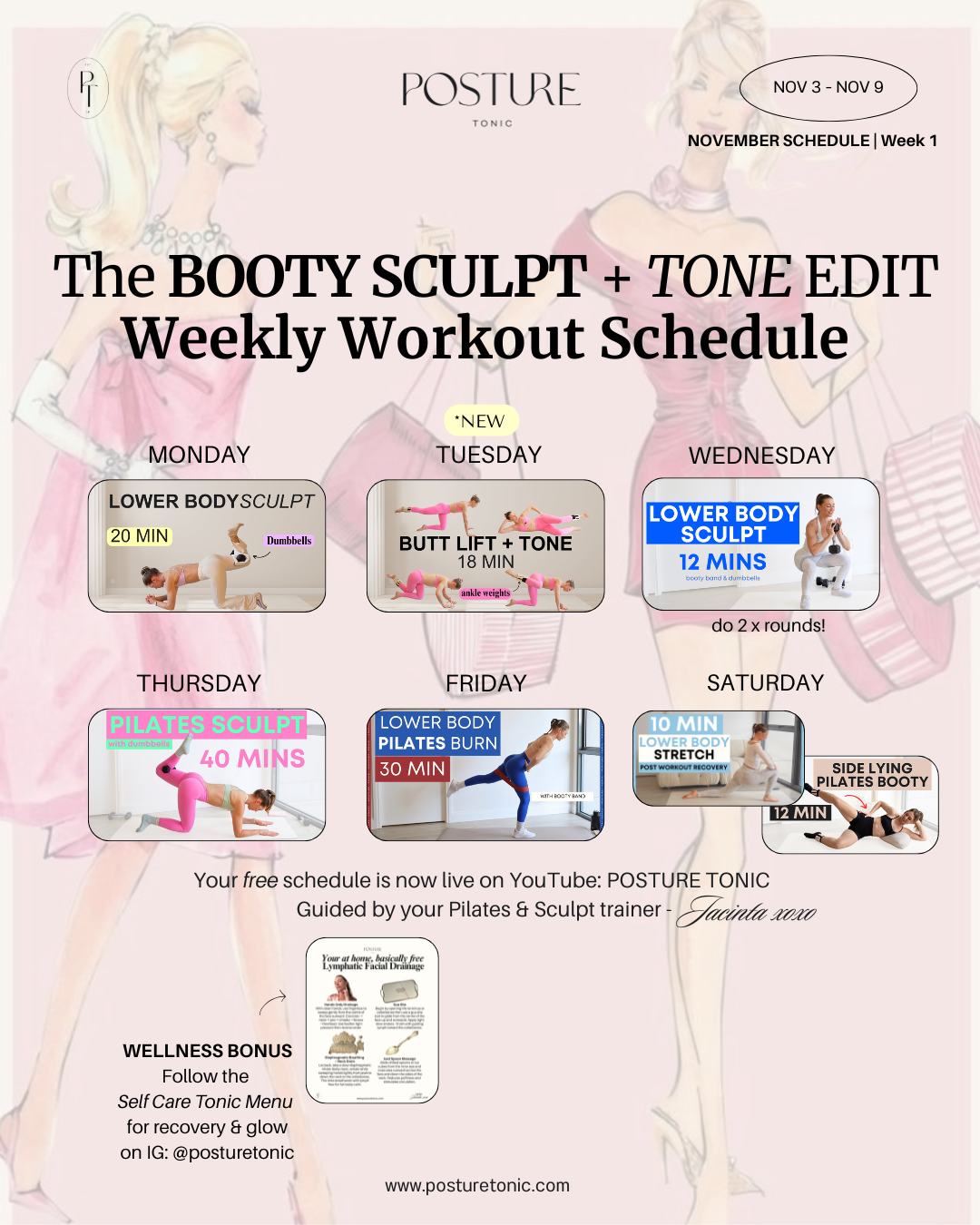 Your Free Weekly Workout Plan: Nov 3 - 9