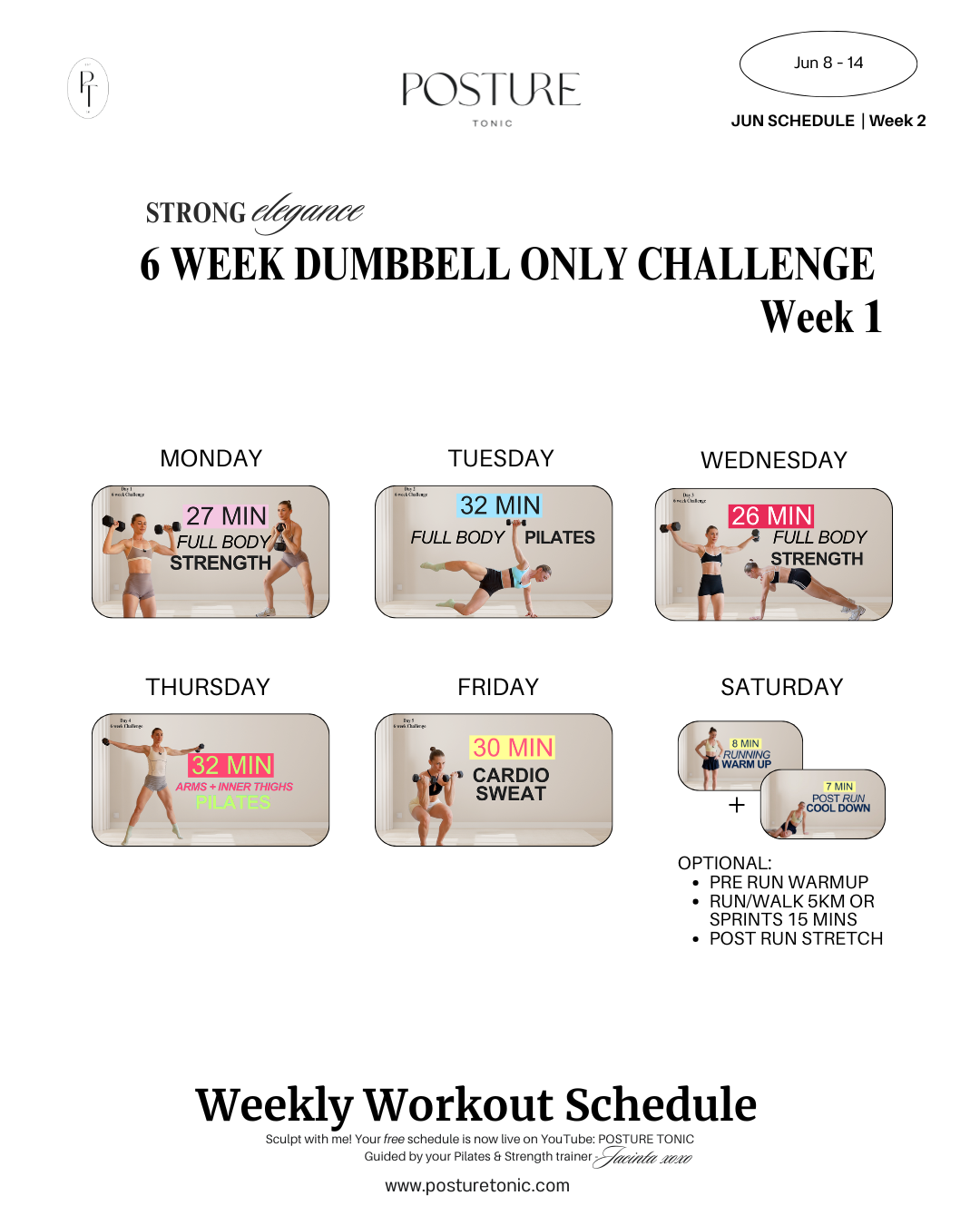 Your Free Weekly Schedule 8 - 14 JUNE