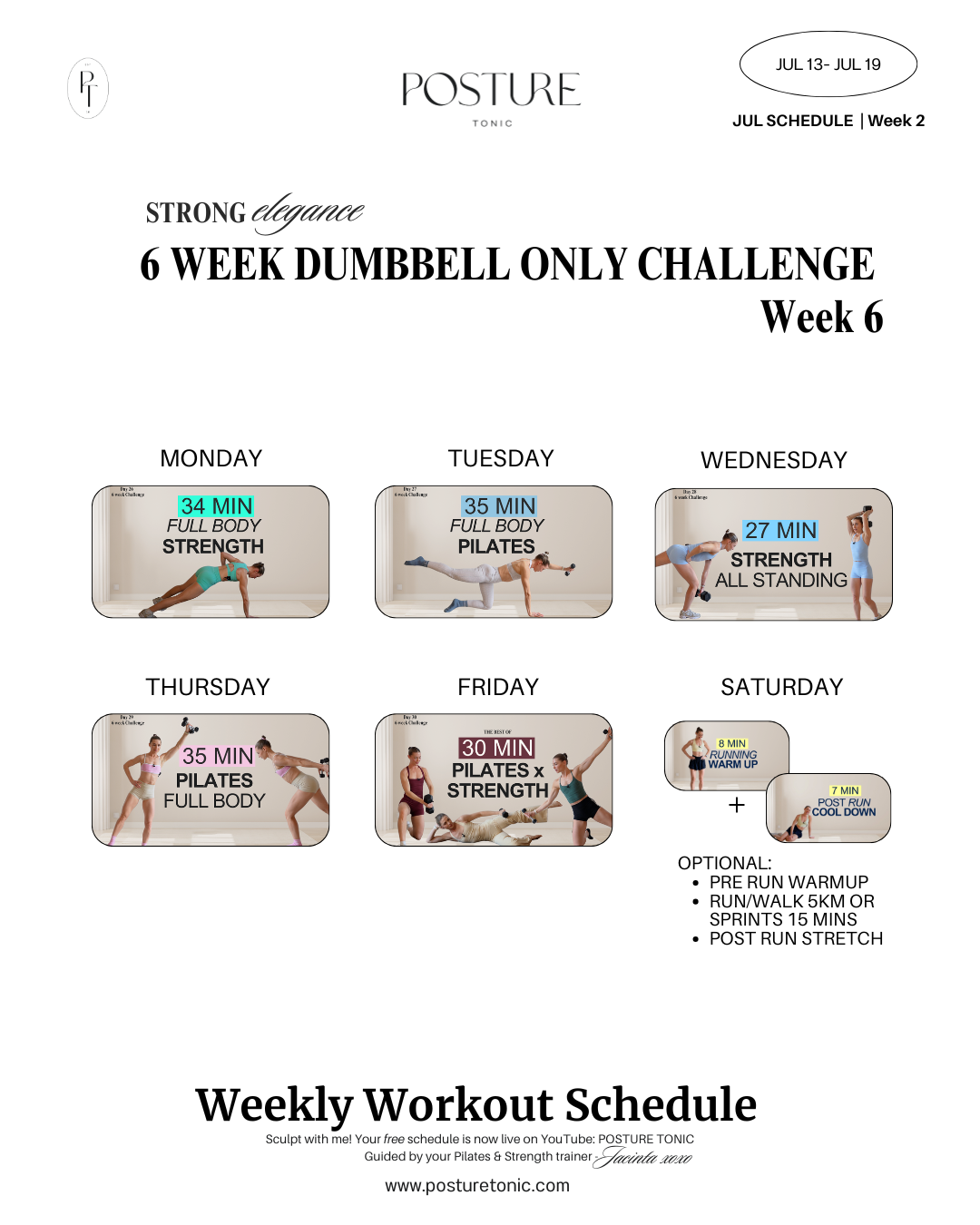 Your Free Weekly Schedule 13 - 19 July