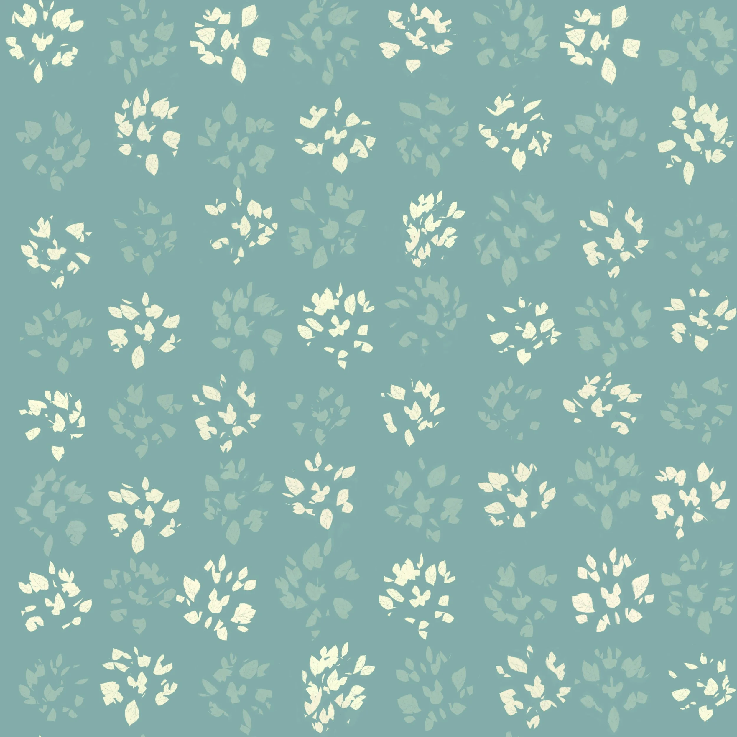Busy Abstract Flowers on a green background.jpg