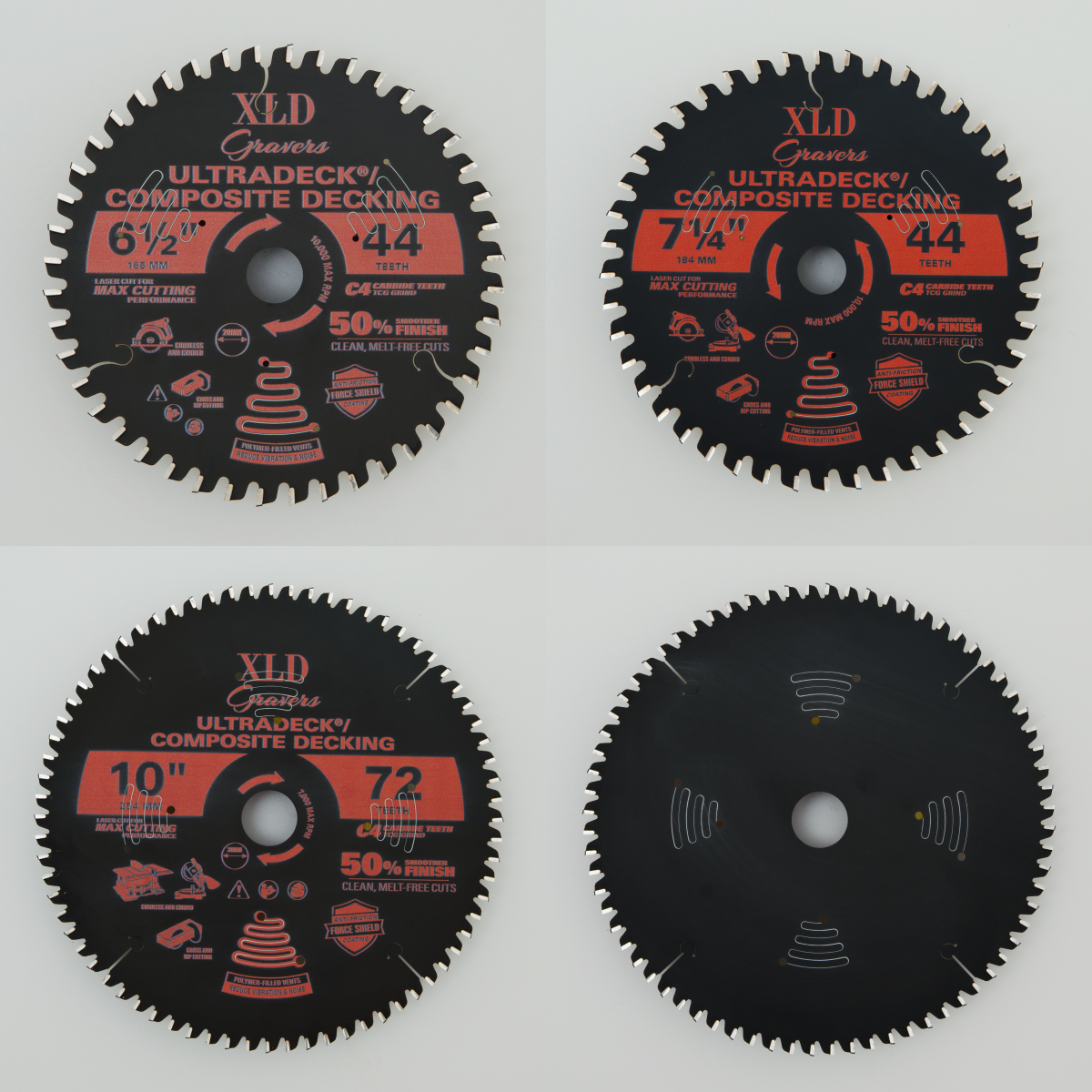 Composite Decking Saw Blade 165mm / 184mm / 254mm
