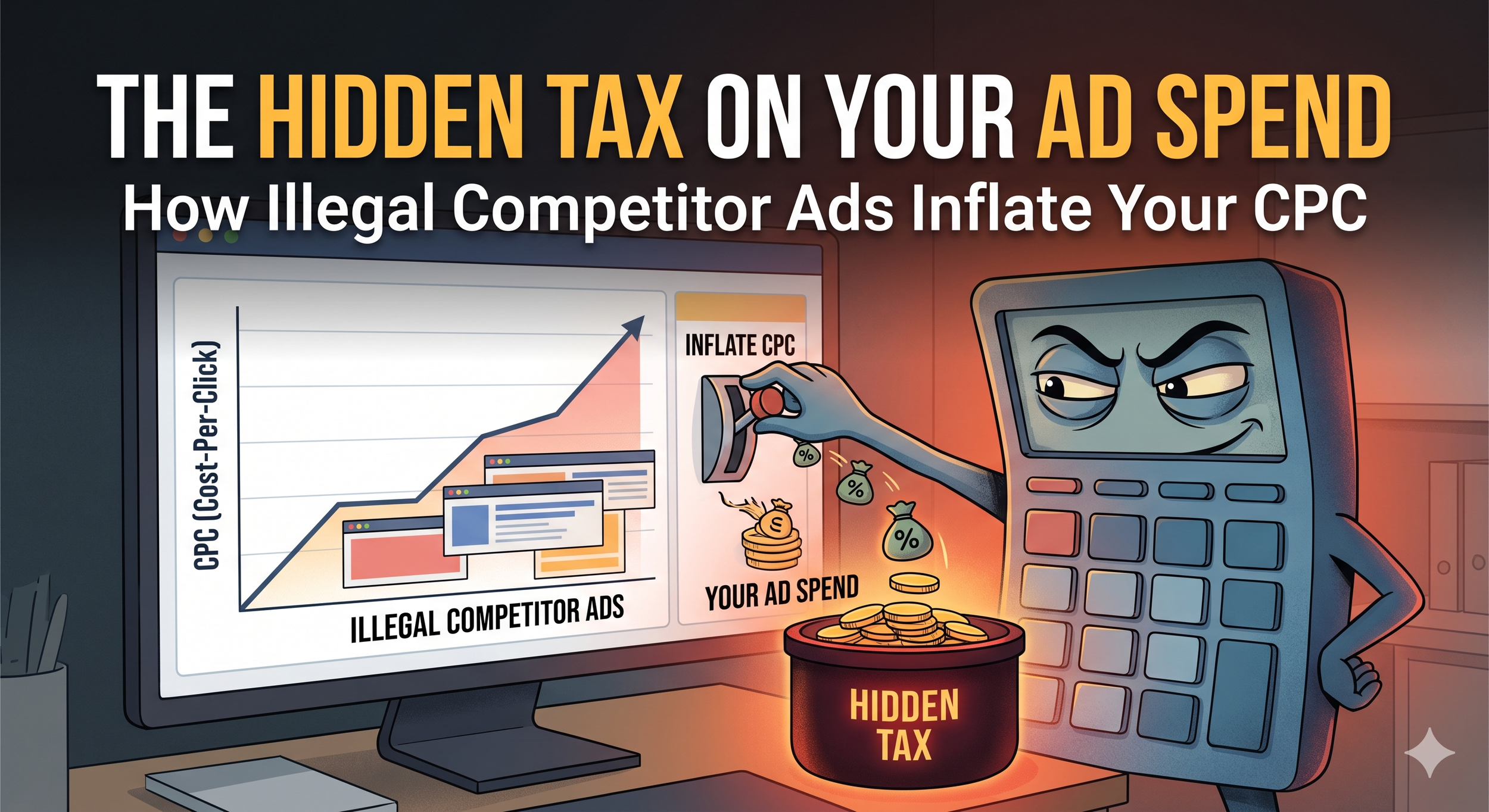 The Hidden Tax on Your Ad Spend: How Illegal Competitor Ads Inflate Your CPC
