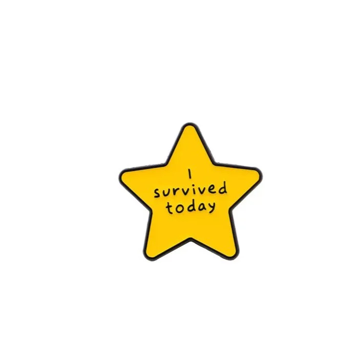 I Survived Today Star Pin