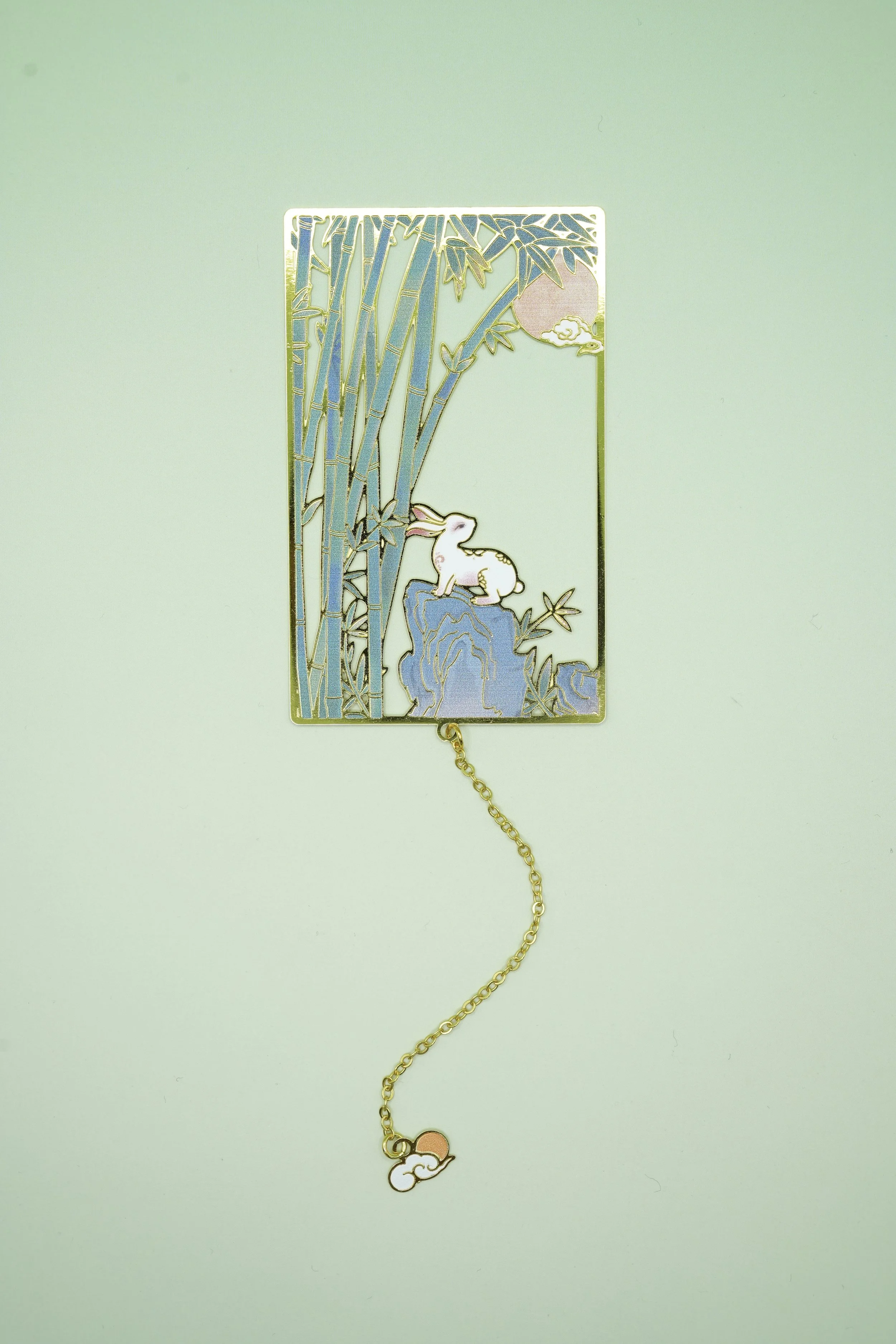 Moon Rabbit & Bamboo Bookmark