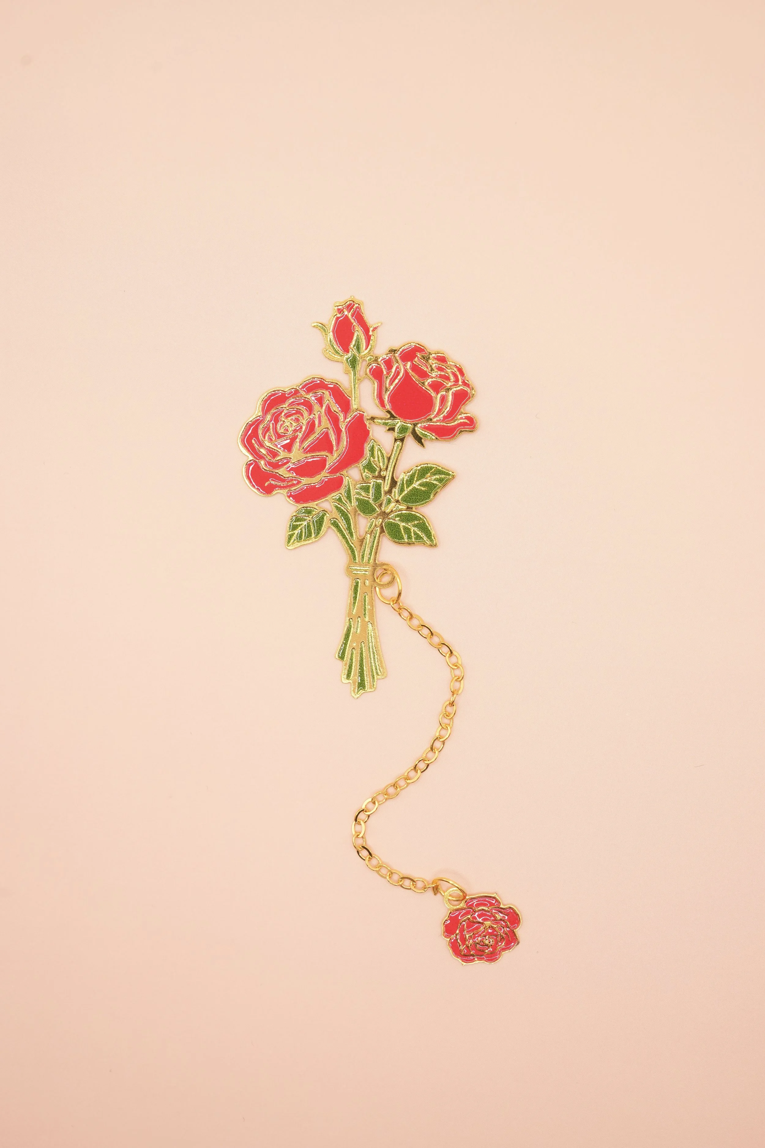 Red Rose Bouquet Bookmark