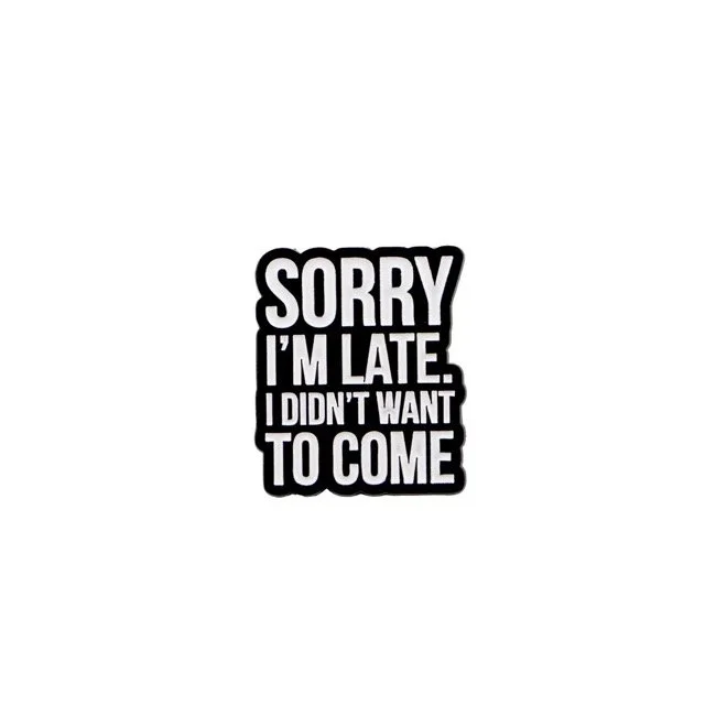 Sorry I’m Late Pin
