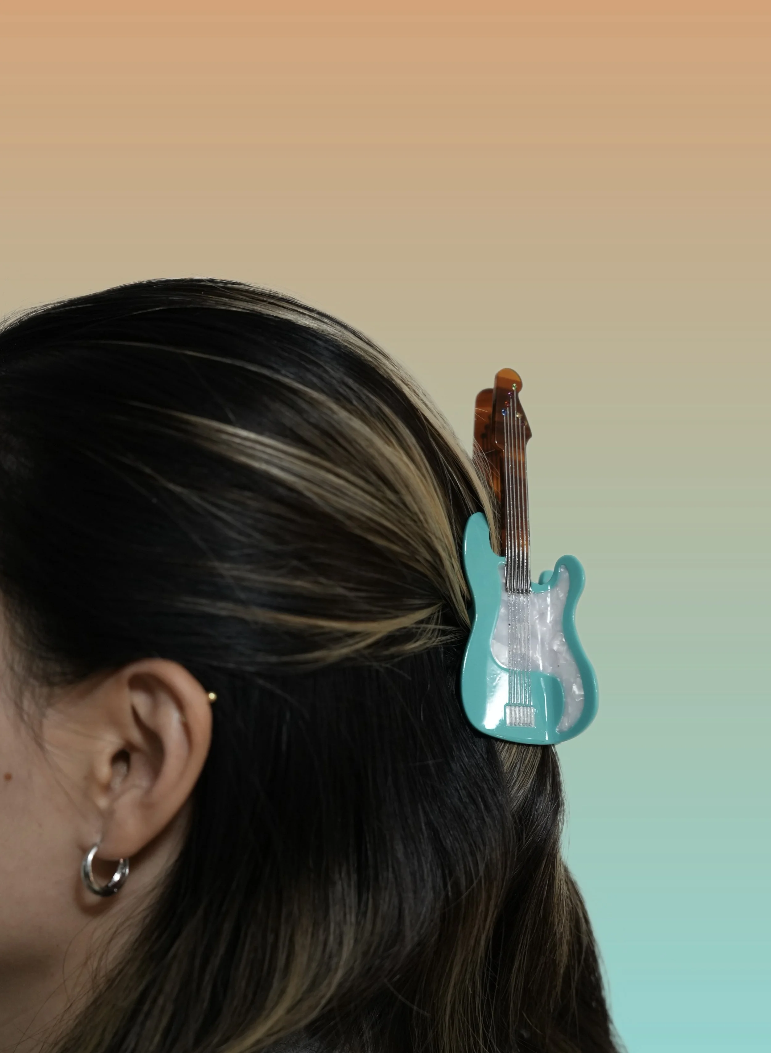 Electric Guitar Hair Claw