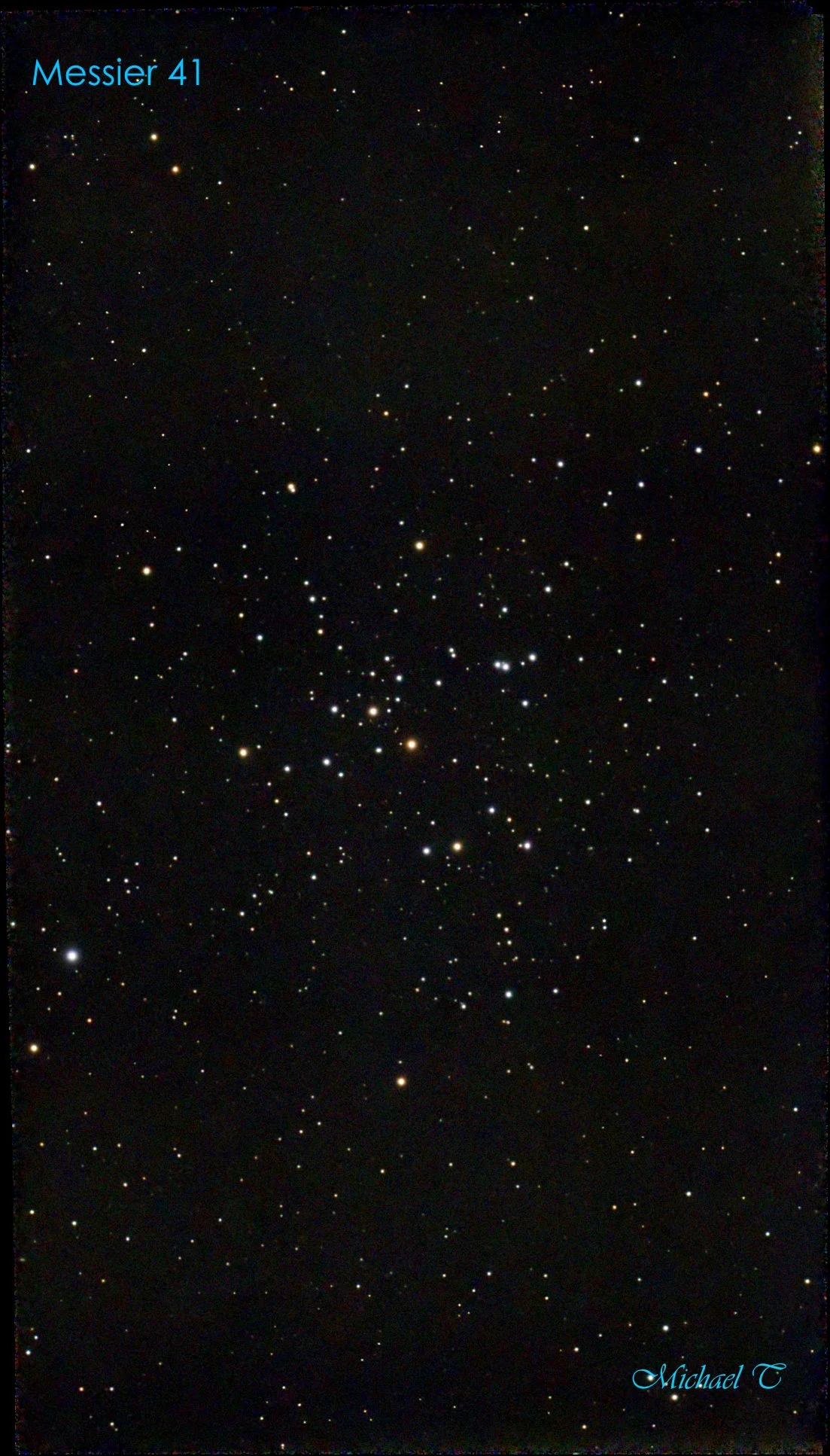 Messier 41 by Michael T using a Seestar S50.