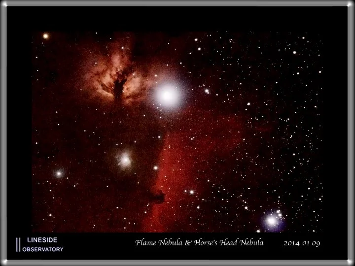 Flame & Horsehead Nebulae by John D.