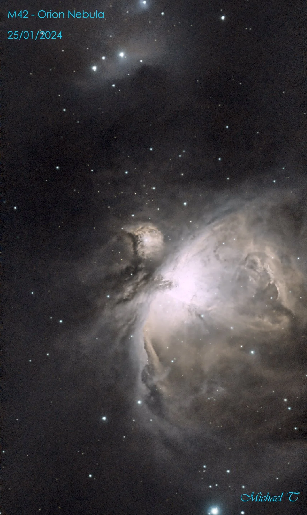 Messier 42 Orion Nebula by Michael T using a Seestar S50