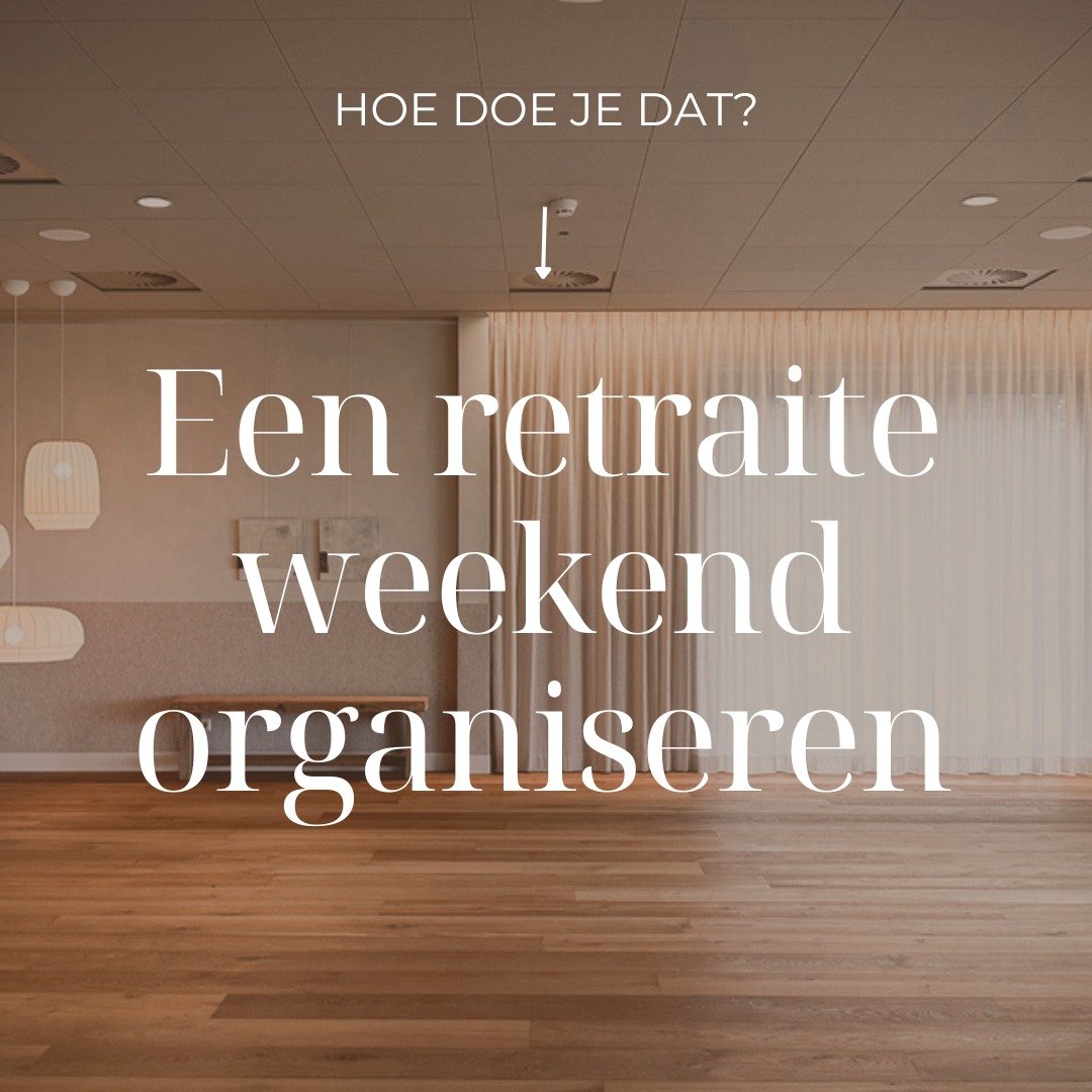 ✨ Jouw eigen retraite organiseren? Zo pak je het aan! 

Het dagelijks leven kan vaak druk en hectisch zijn. Hoe fijn is het om een moment van rust te cre&euml;ren, voor jezelf &eacute;n voor anderen? Een retraiteweekend is een prachtige manier om men