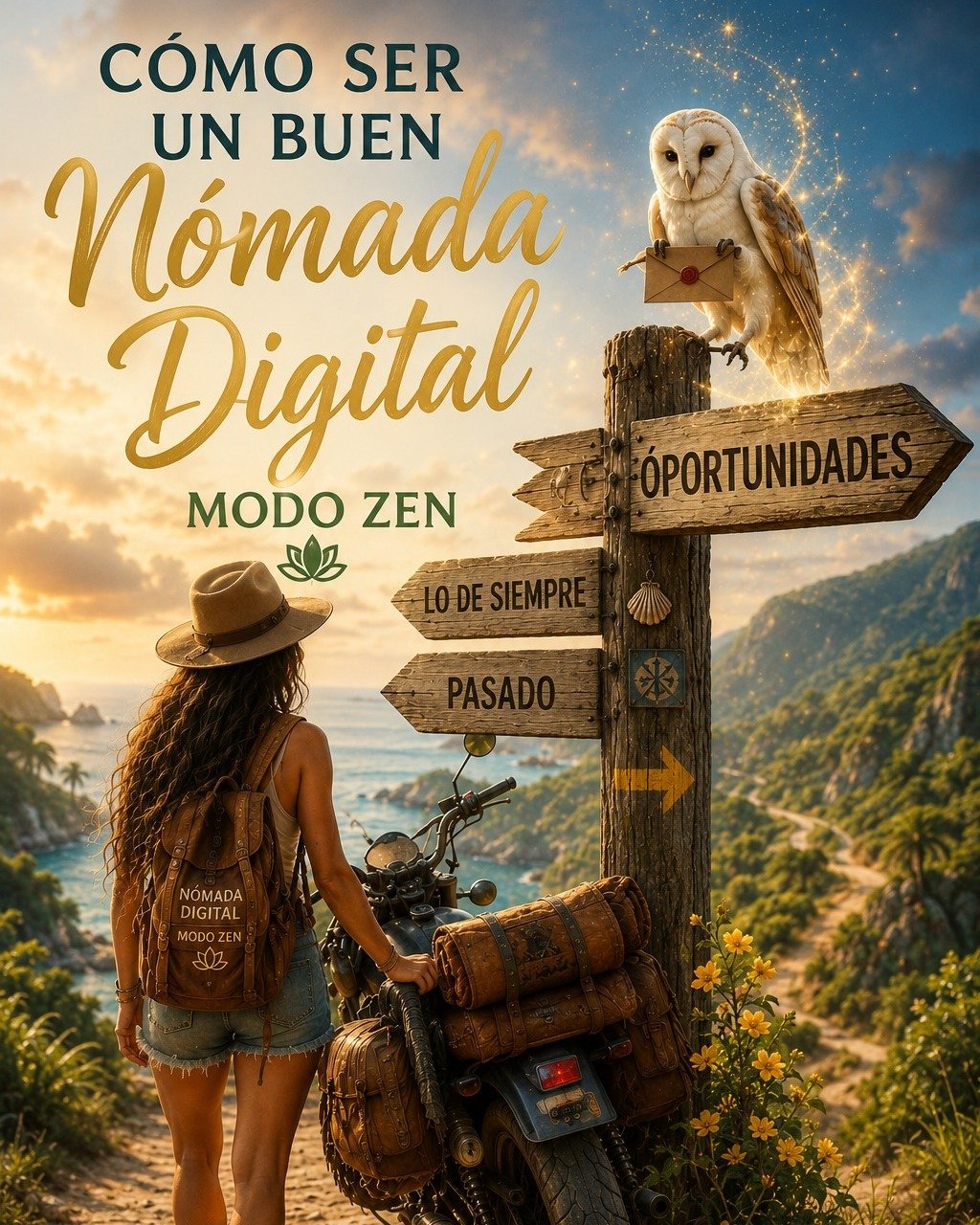 Cuando dejas atr&aacute;s 'lo de siempre' abres nuevos caminos. 

Ser N&oacute;mada Digital no solo cambia tu rutina, transforma tu vida: recuperas tu tiempo, redescubres tu prop&oacute;sito y expandes tu bienestar 🌿

En Modo ZEN, el &eacute;xito no