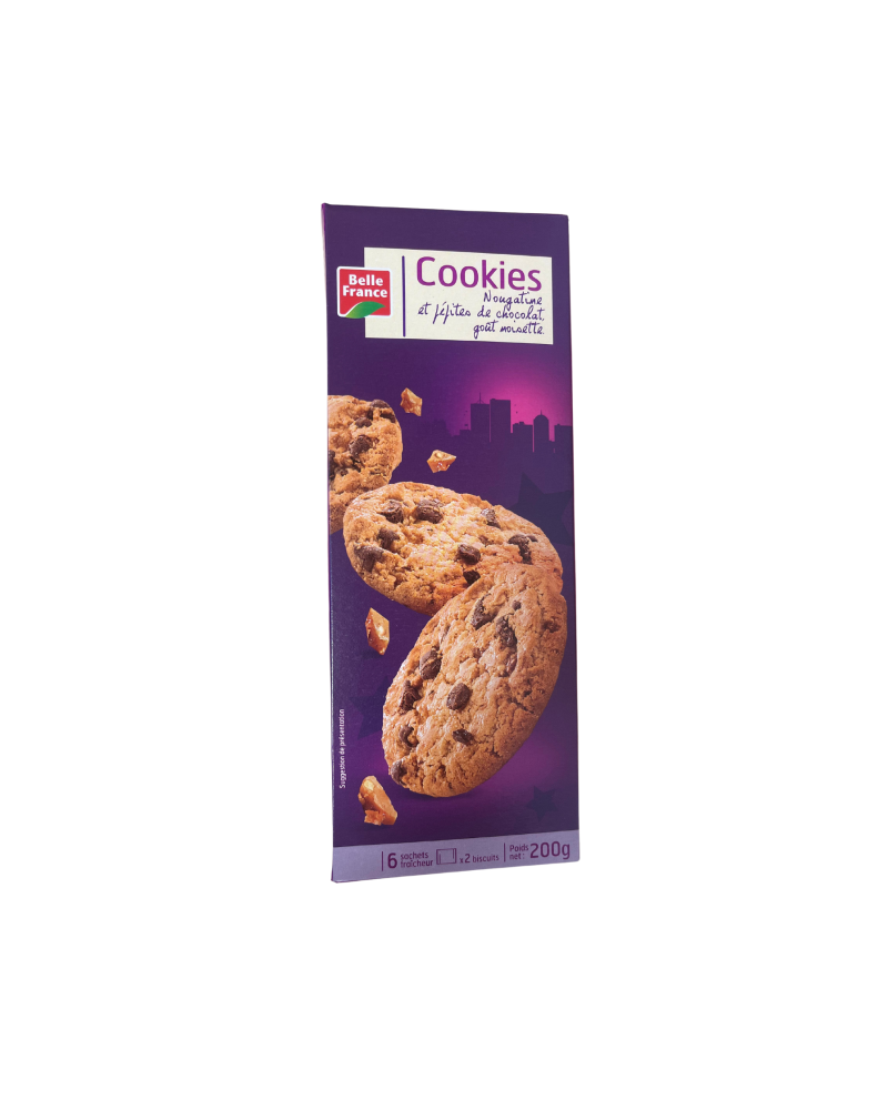 Cookies nougatine pépites de chocolat