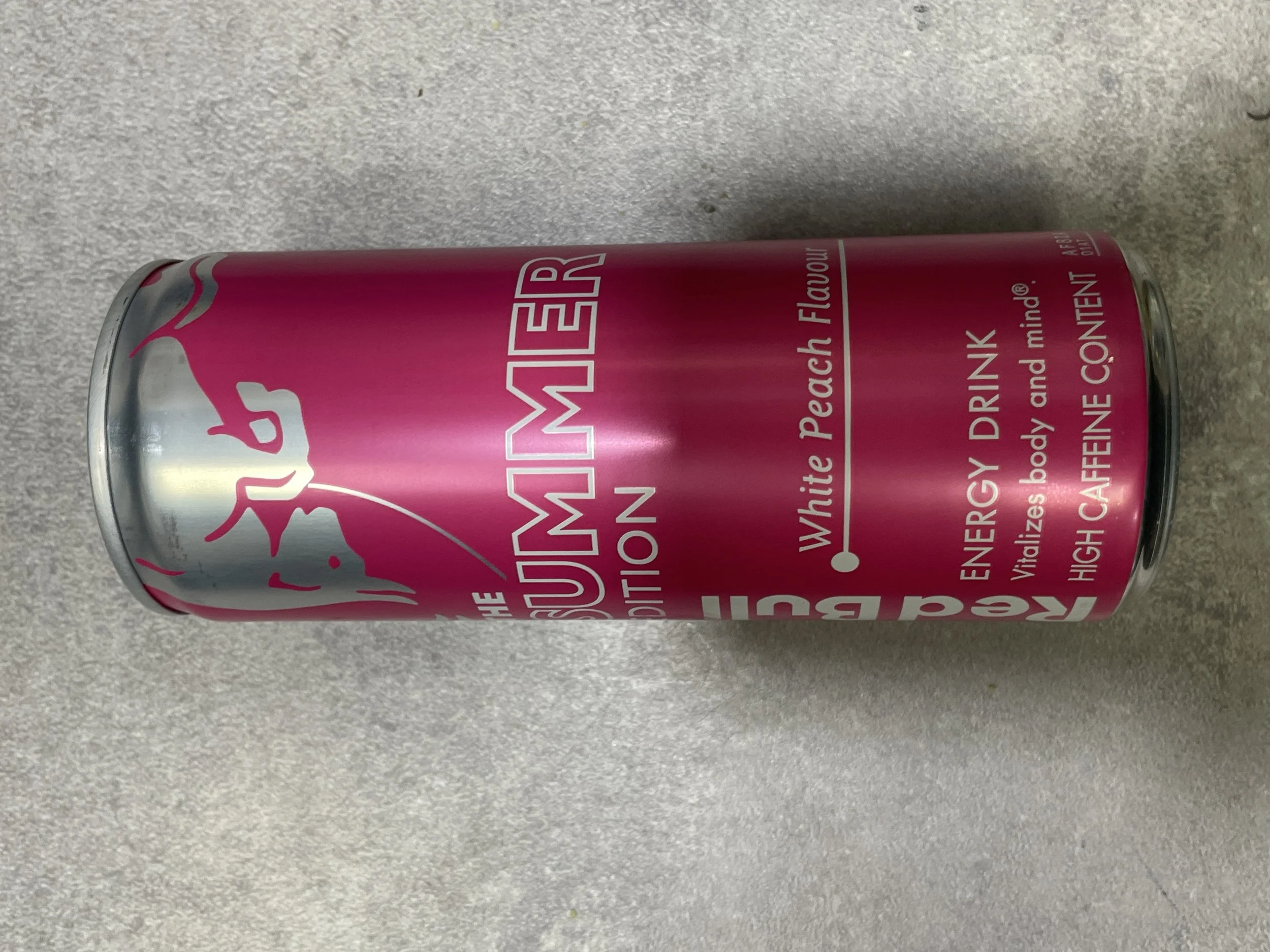 Red Bull white peach and flavour
